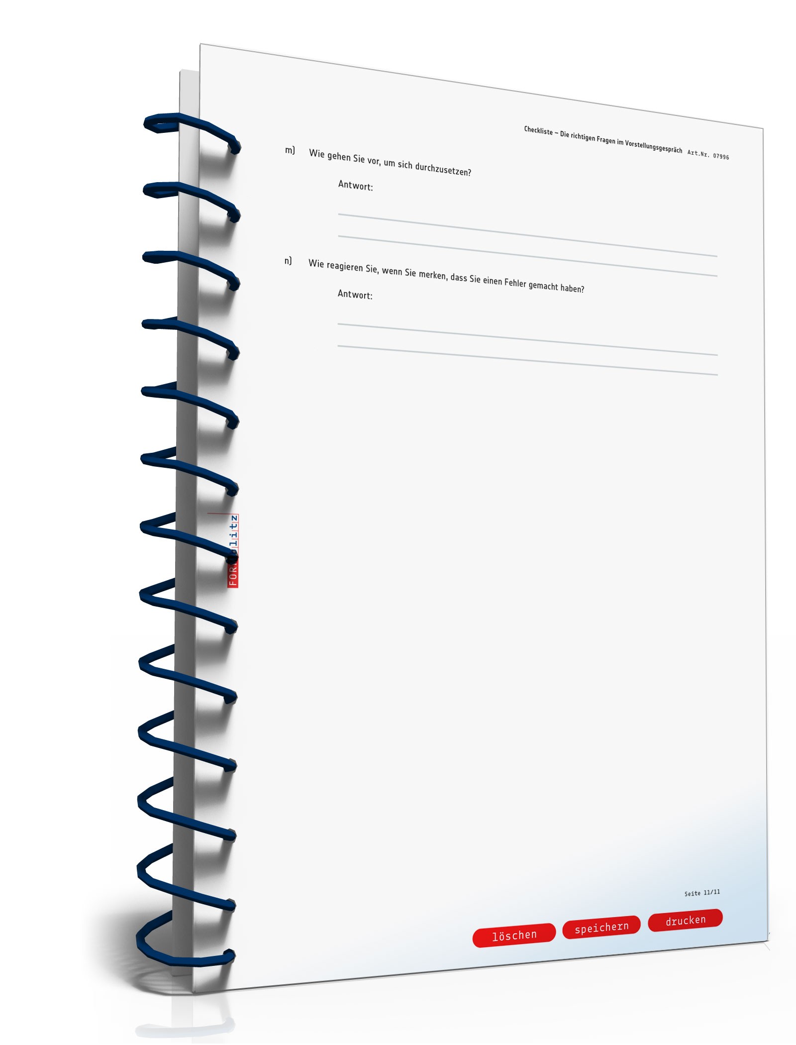 Checkliste Vorstellungsgespräch PDF. Seite: 11