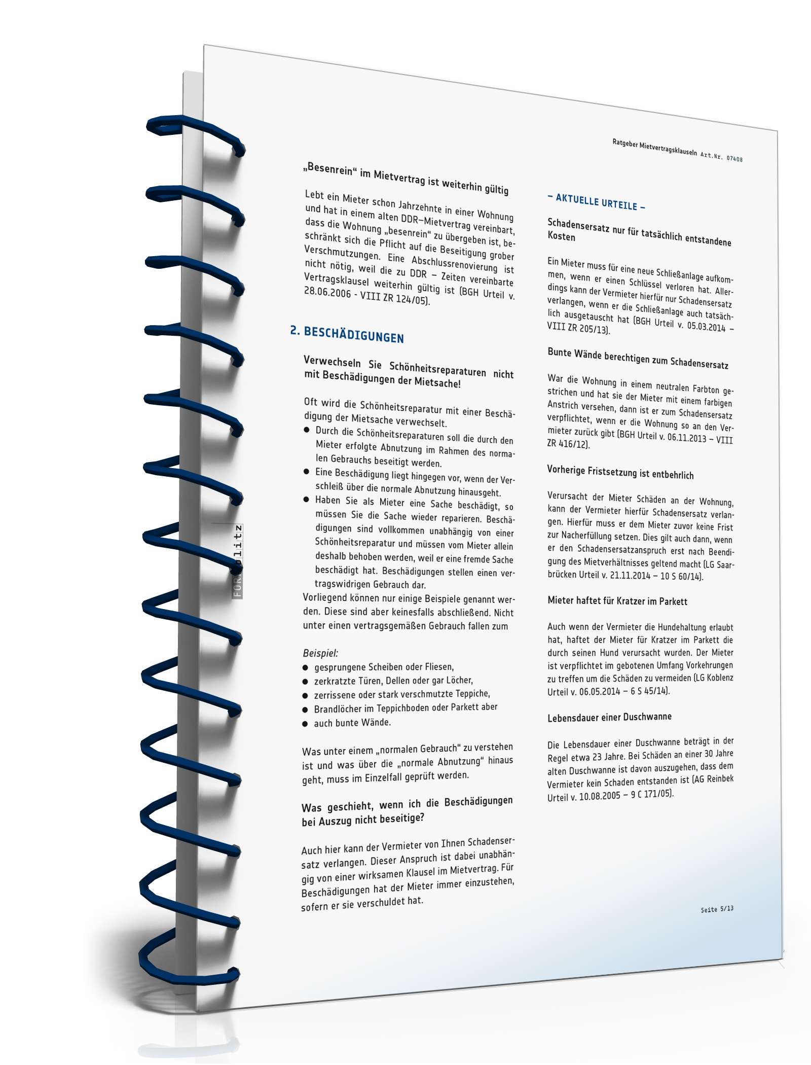 Ratgeber Mietvertragsklauseln  PDF. Seite: 6