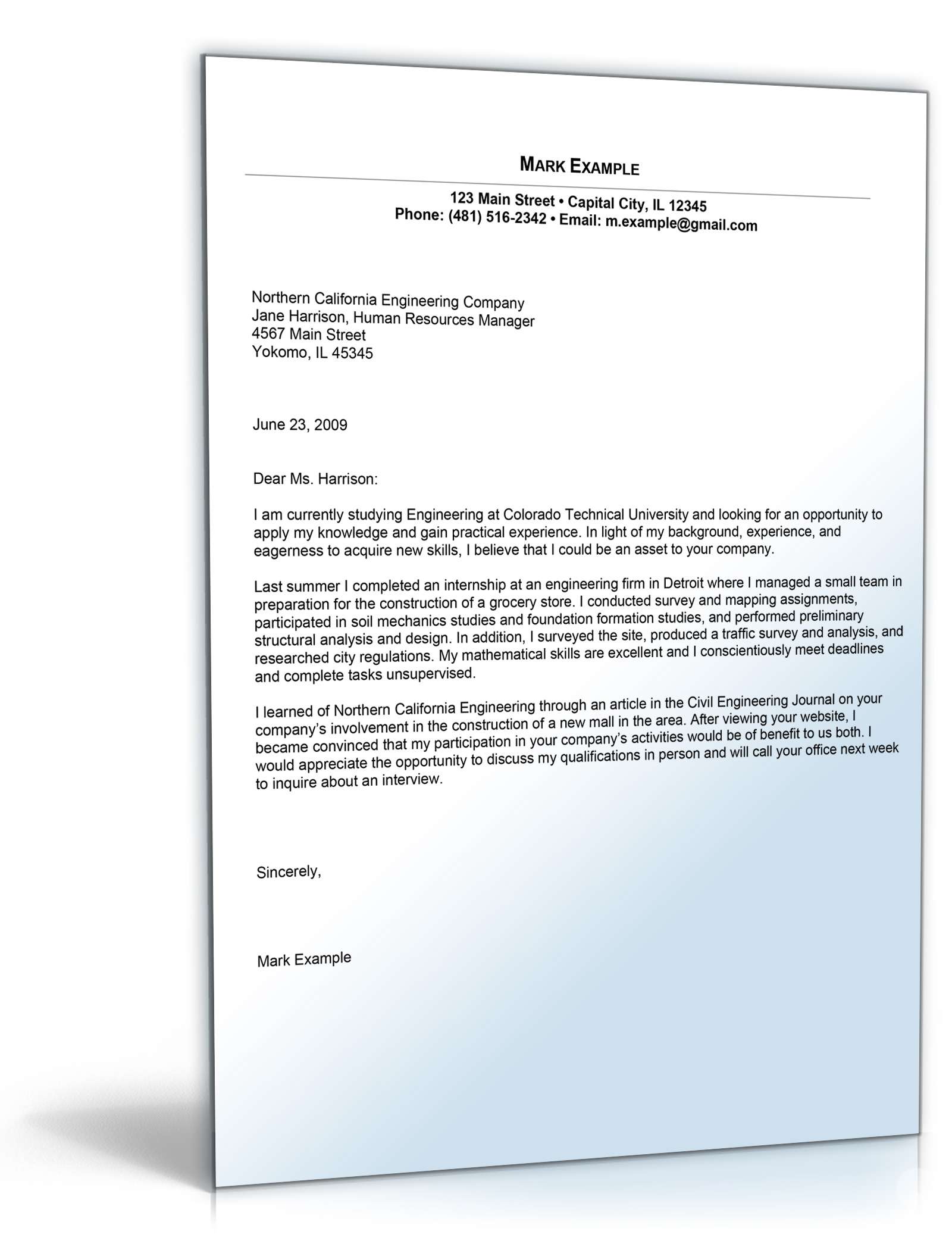 Anschreiben Bewerbung Praktikum Englisch Excel