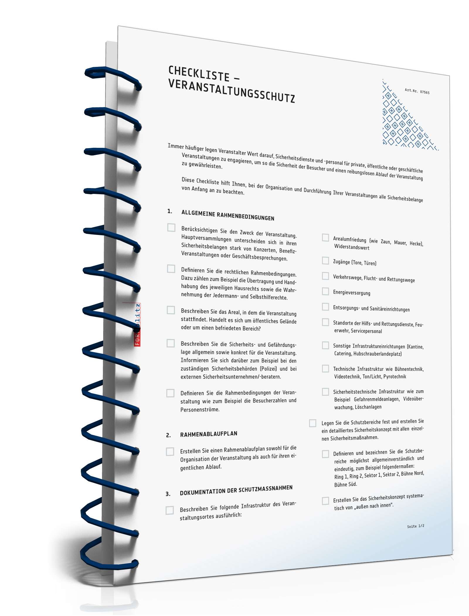 Checkliste Veranstaltungsschutz PDF