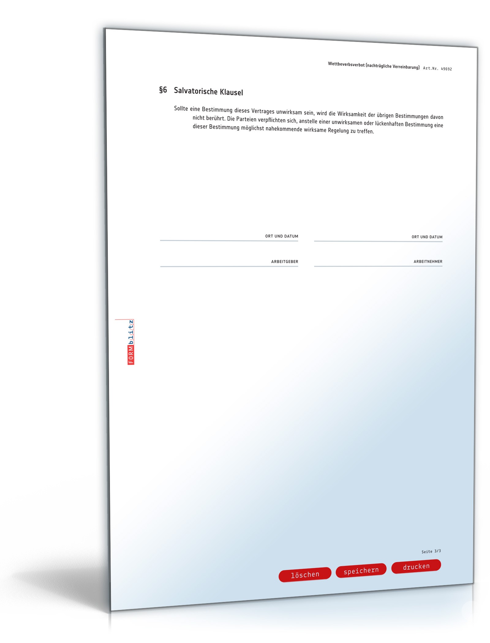 Nachvertragliches Wettbewerbsverbot PDF. Seite: 3