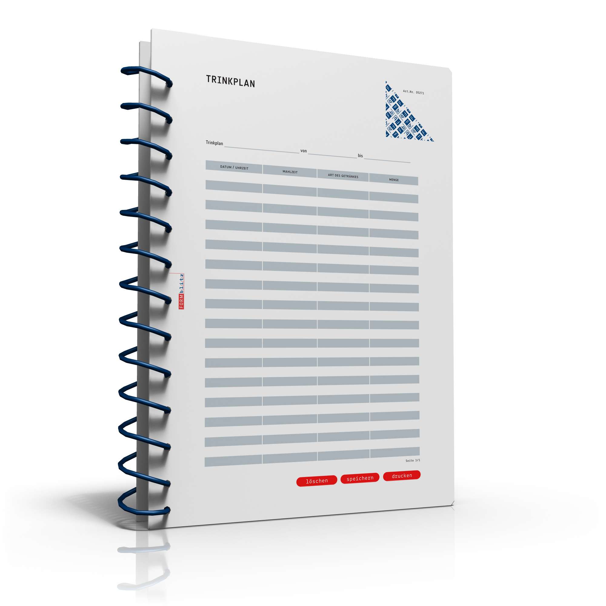 Trinkplan PDF. Seite: 2