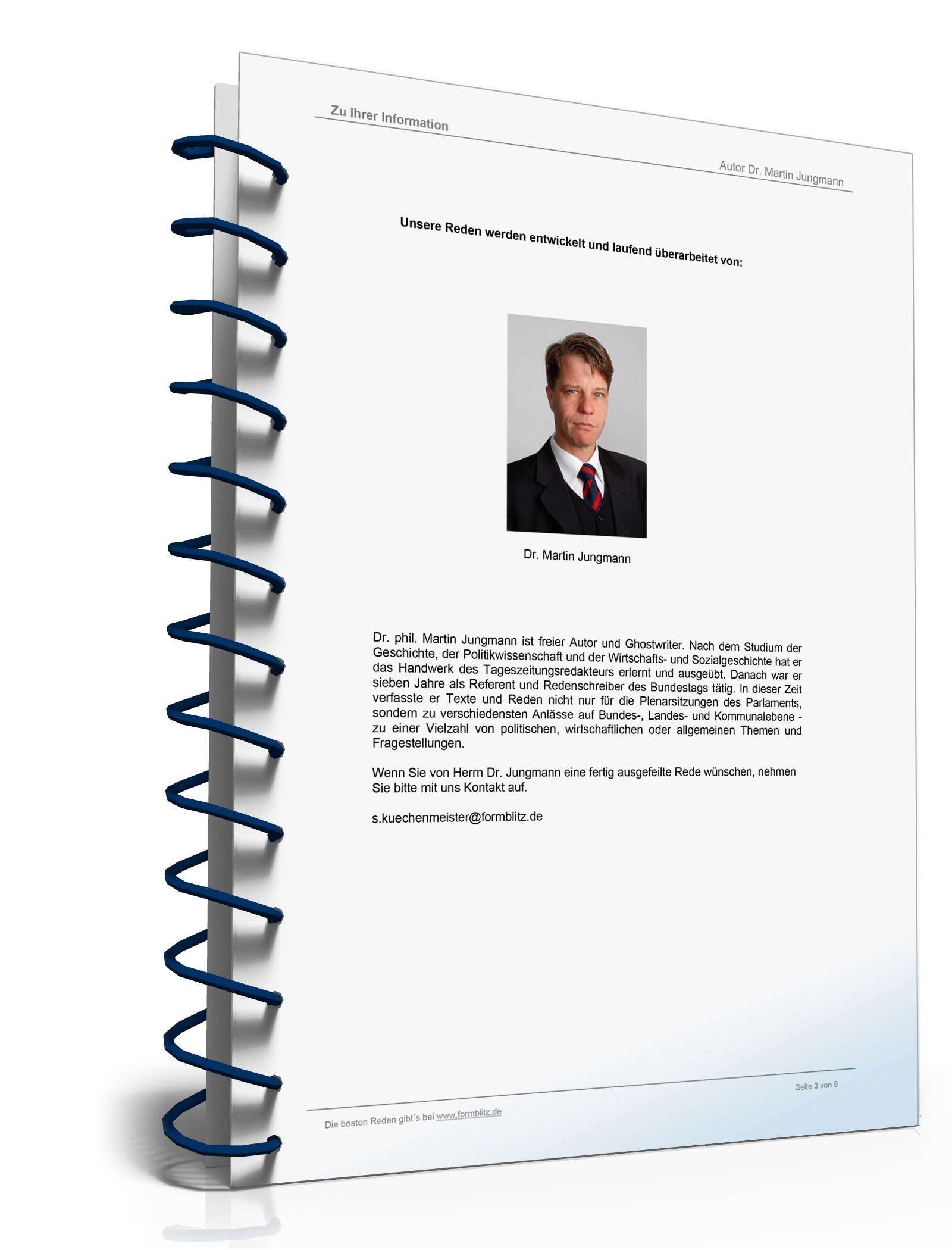 Rede zur Eintragung einer Lebenspartnerschaft Word. Seite: 3