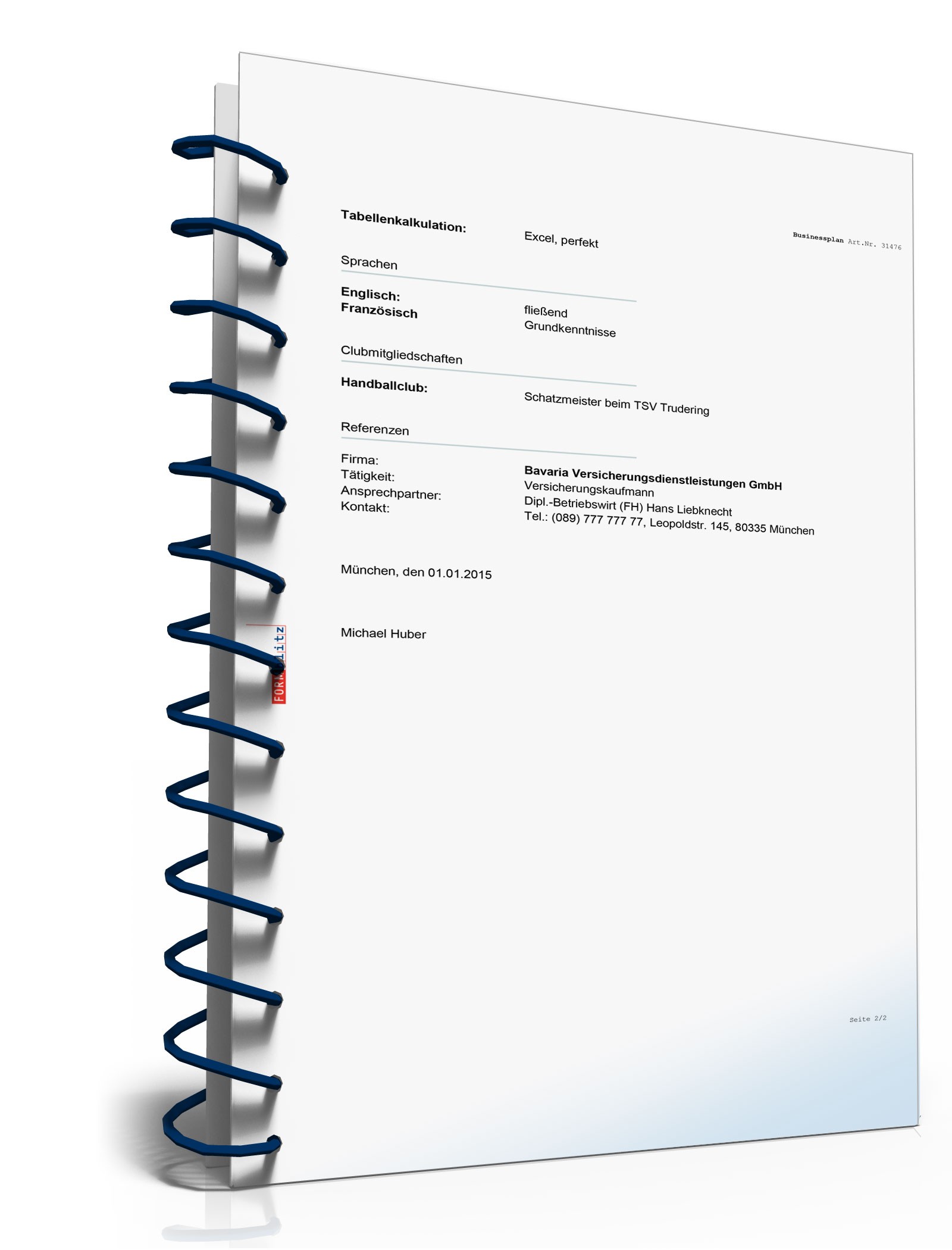 Businessplan Versicherungsmakler Excel. Seite: 18