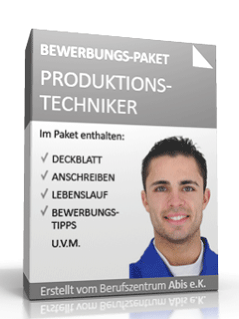 Bewerbungs-Paket Produktionstechniker  Excel