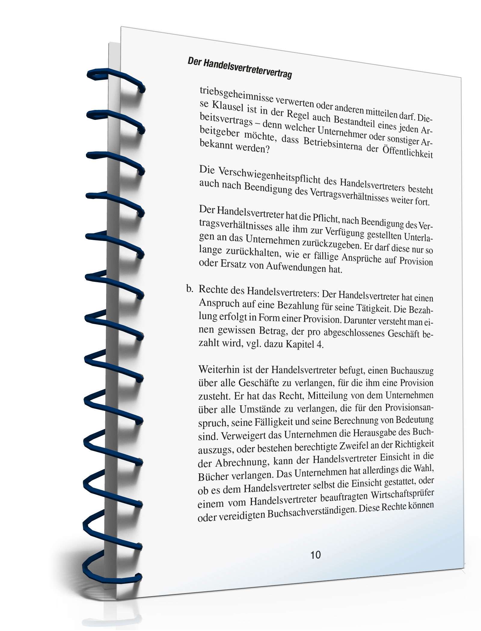 Handelsvertretervertrag abschließen PDF. Seite: 9
