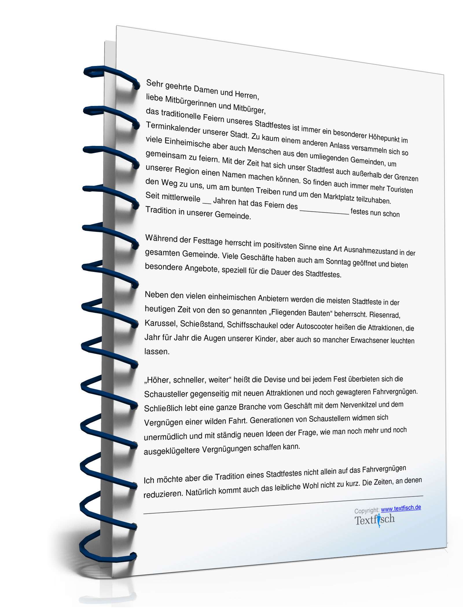 Eröffnungsrede zur Eröffnung eines Stadtfestes PDF. Seite: 2