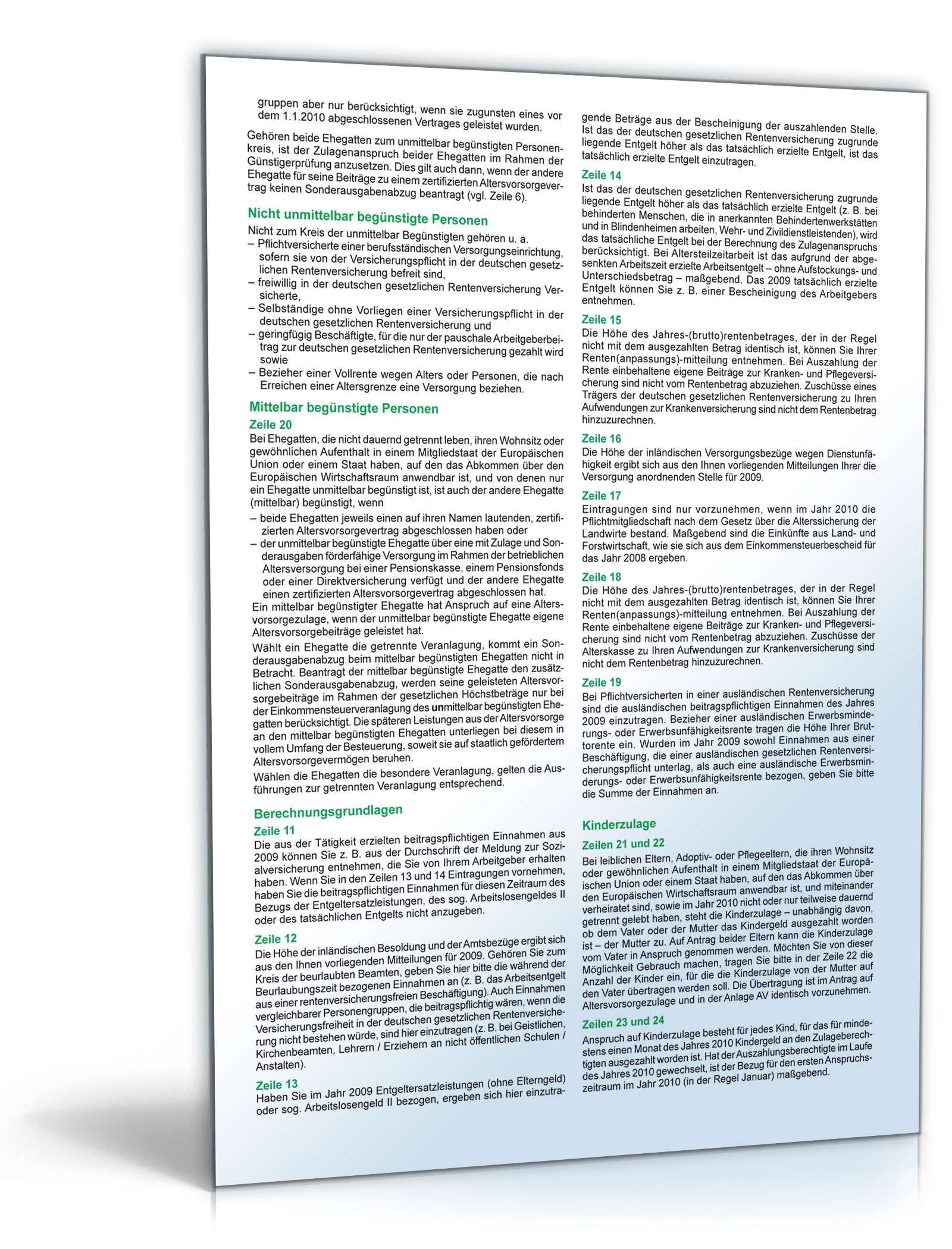 Anleitung Anlage AV 2010 PDF. Seite: 2