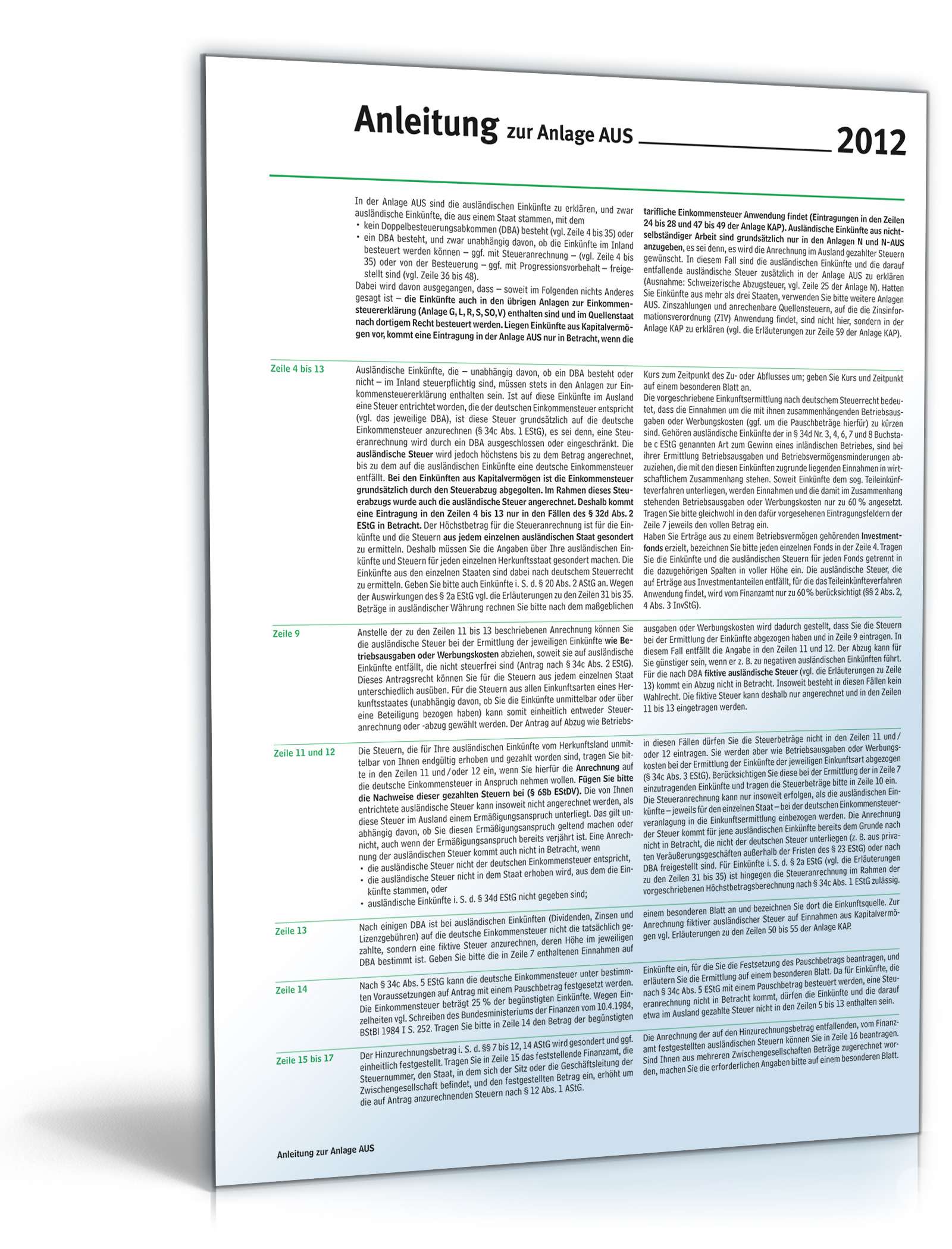 Anlage AUS 2012 PDF. Seite: 3