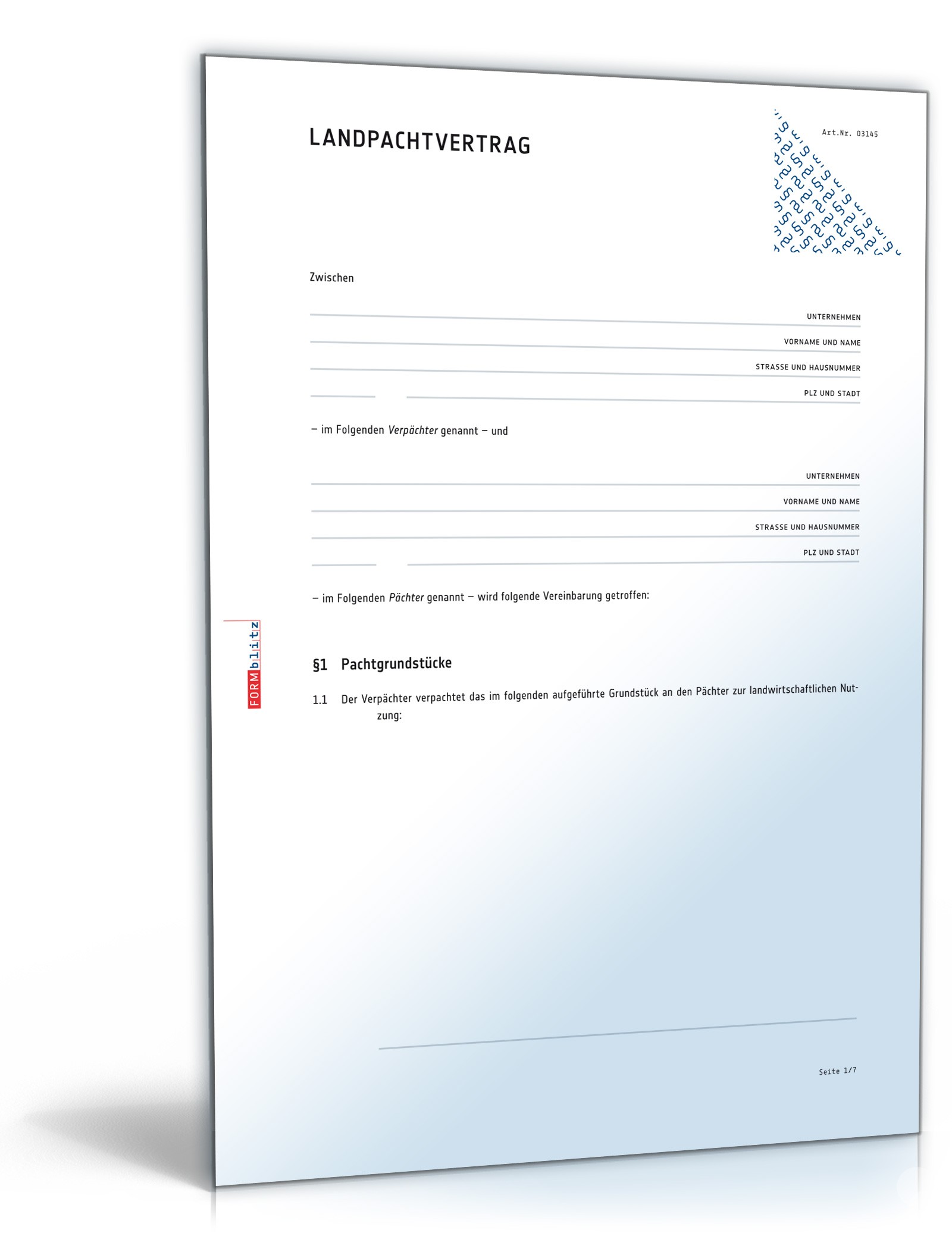 Landpachtvertrag PDF