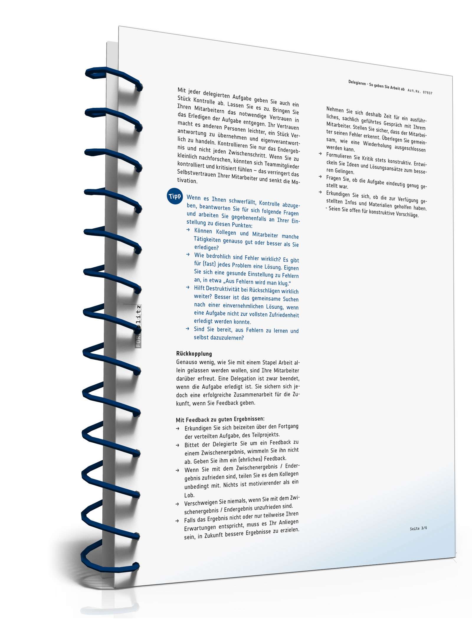 Ratgeber Delegieren als Teamleiter PDF. Seite: 4