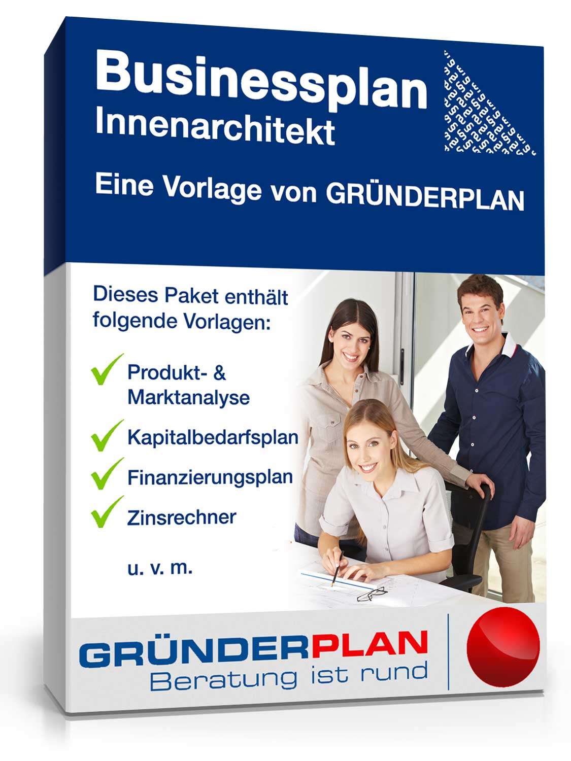 Businessplan Innenarchitekt von Gründerplan Excel