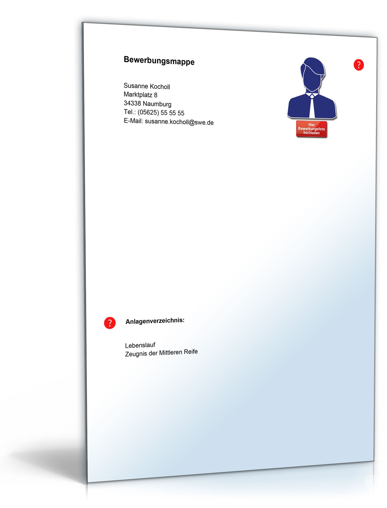 Lebenslauf Kellner Excel