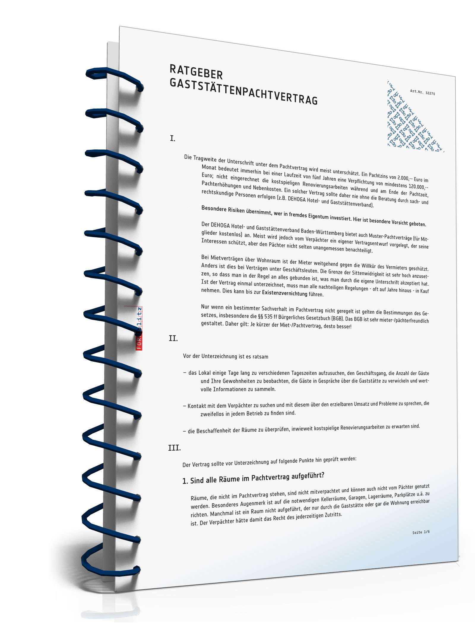 Ratgeber Gaststättenpachtvertrag  PDF. Seite: 2