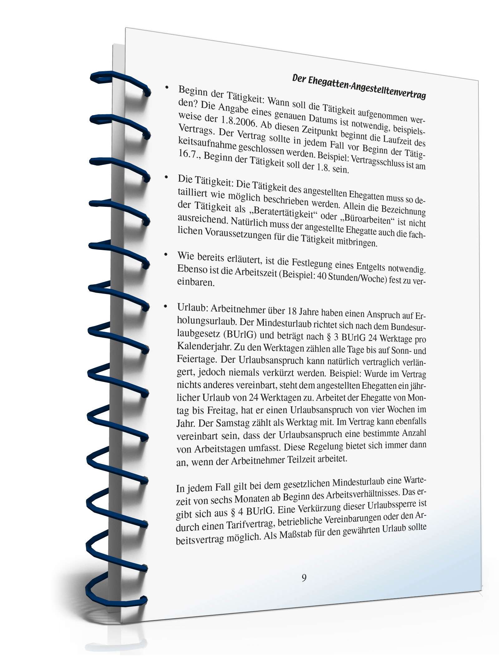 Ratgeber Ehegatten-Angestelltenvertrag PDF. Seite: 8