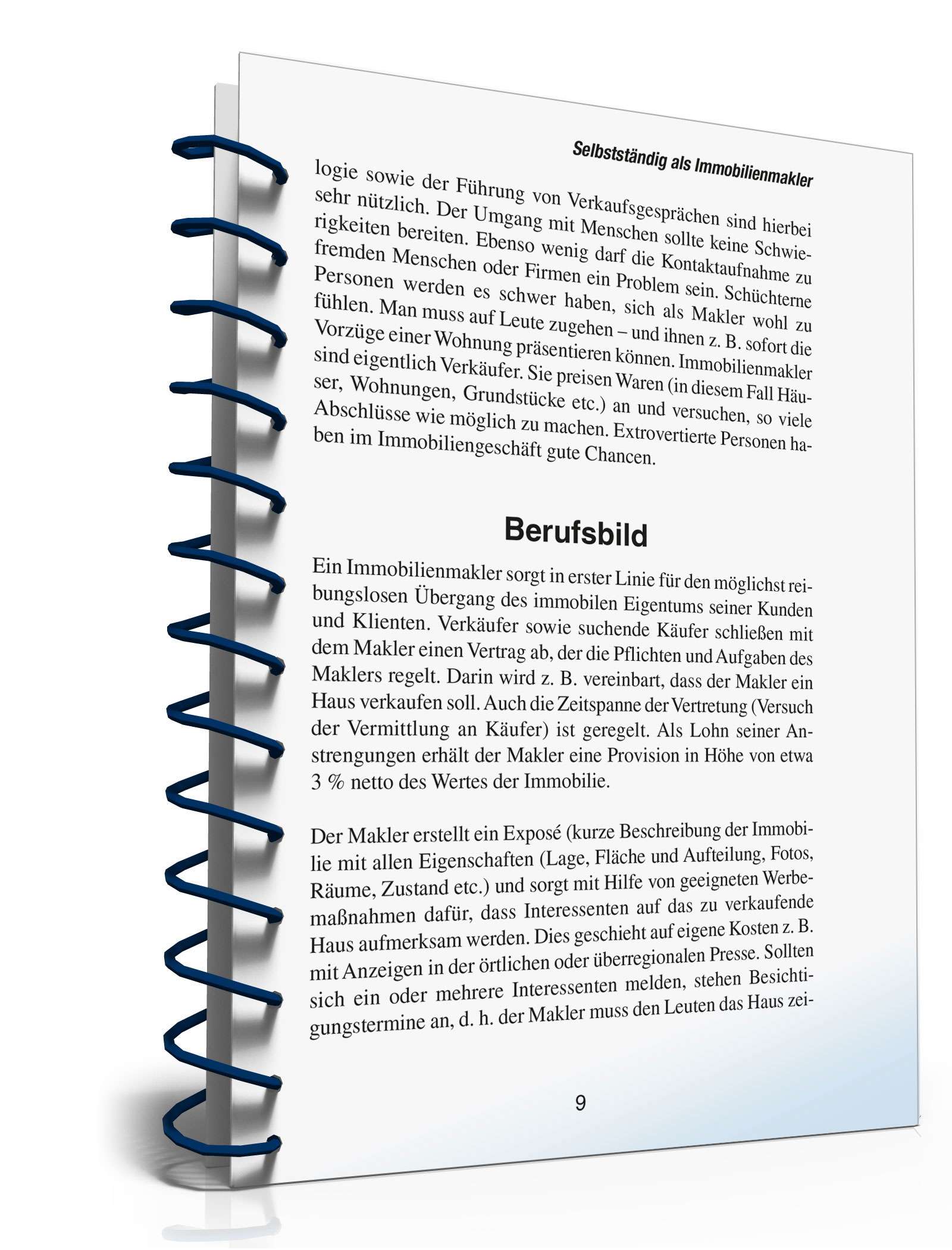 Selbstständig als Immobilienmakler PDF. Seite: 9
