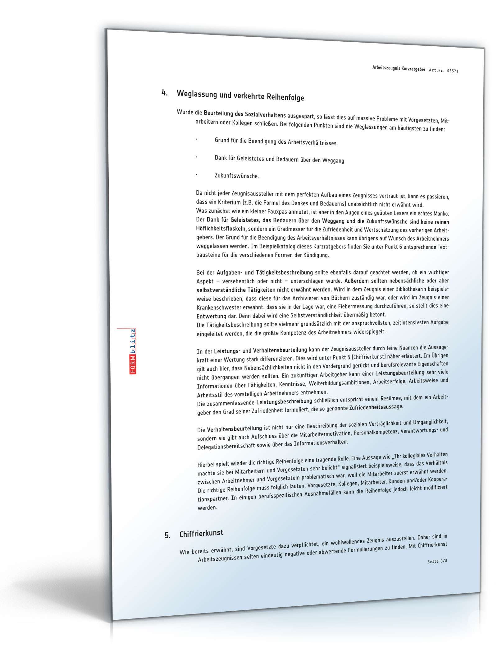 Arbeitszeugnis Pflegehelfer Excel. Seite: 7