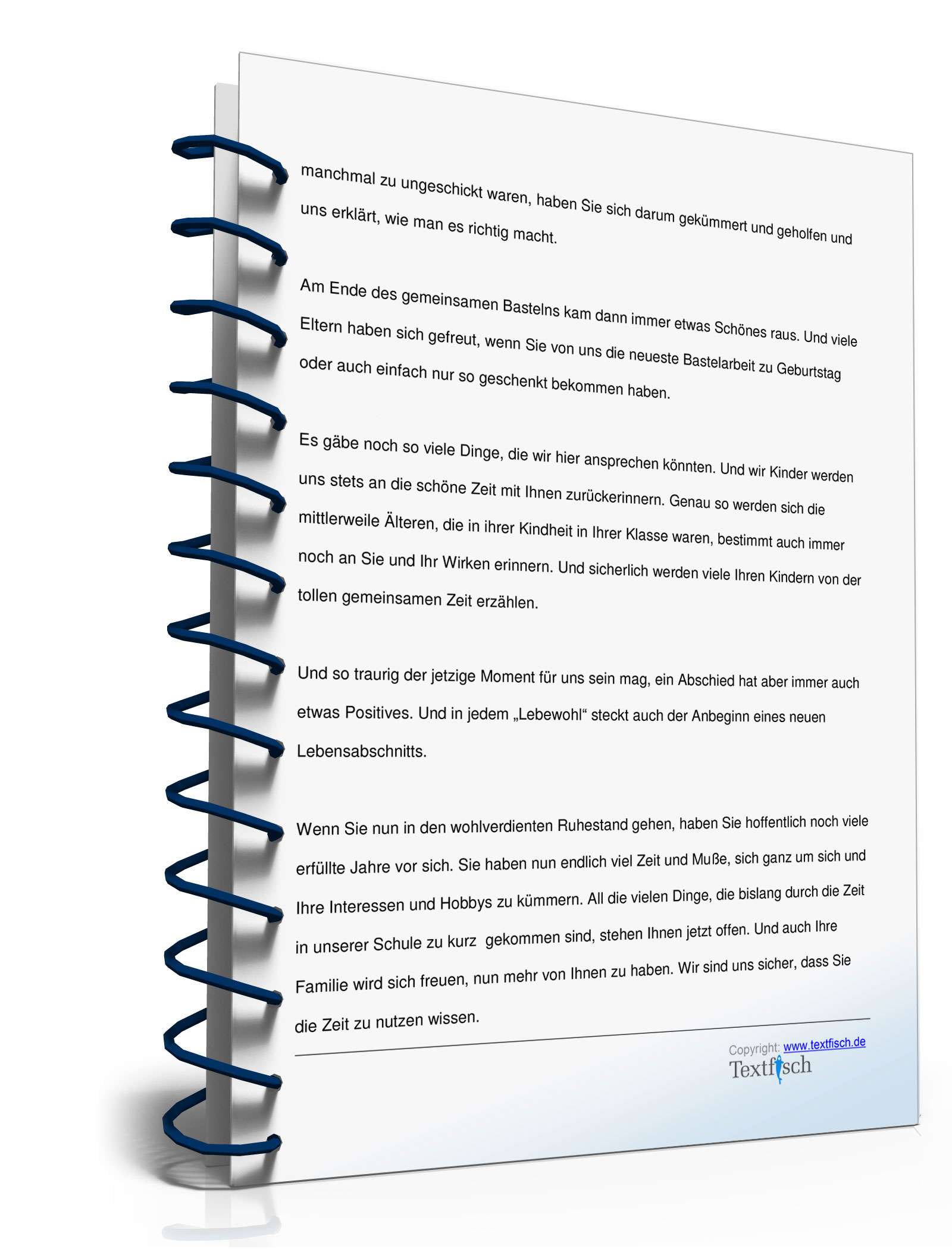 Verabschiedung einer Lehrerin/eines Lehrers PDF. Seite: 4