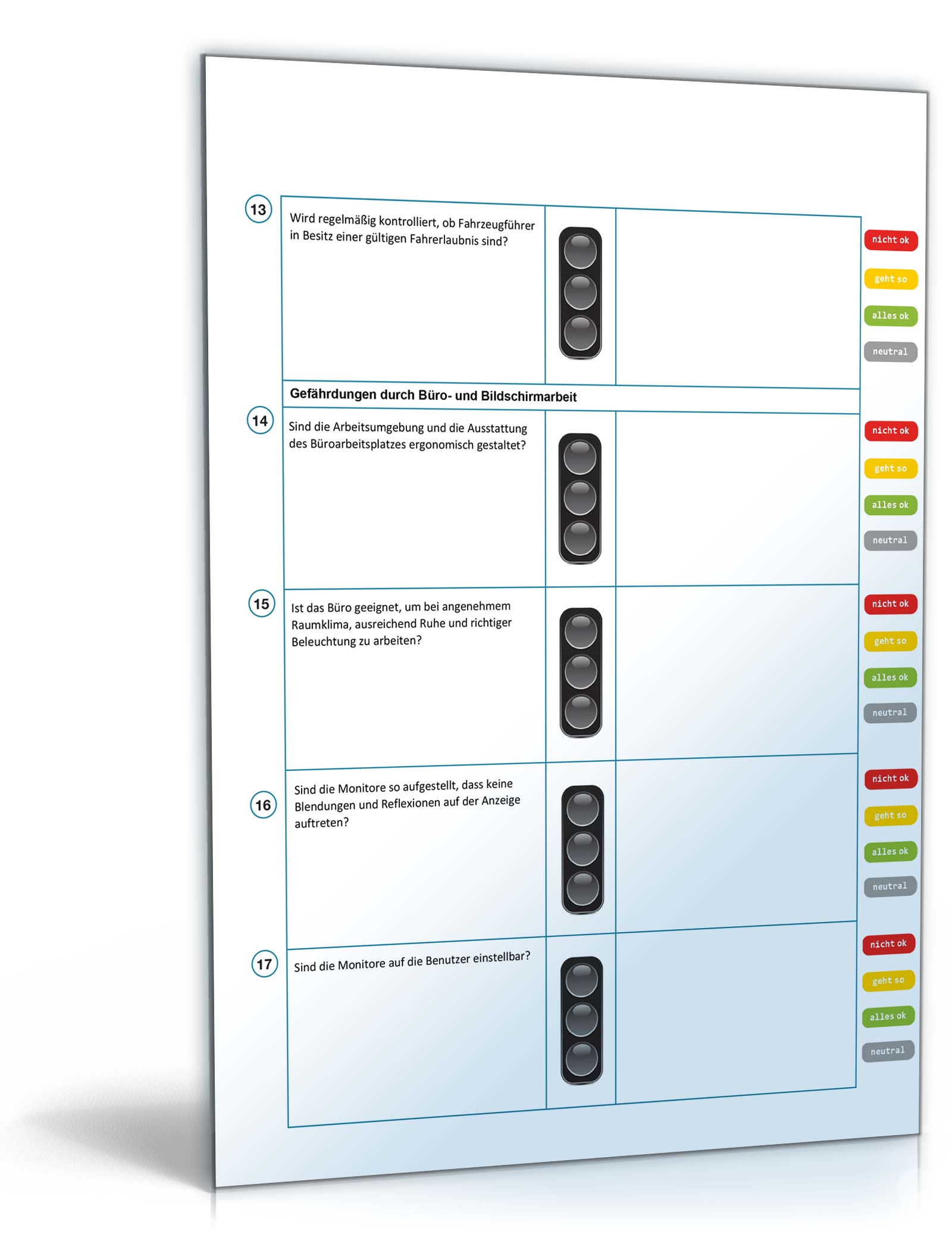 Gefährdungsbeurteilung Kleinbetriebe mit Lager PDF. Seite: 4