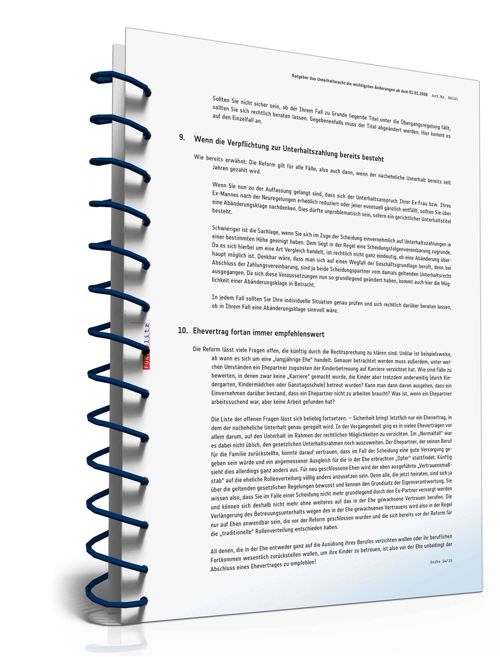 Ratgeber Unterhaltsrecht PDF. Seite: 15