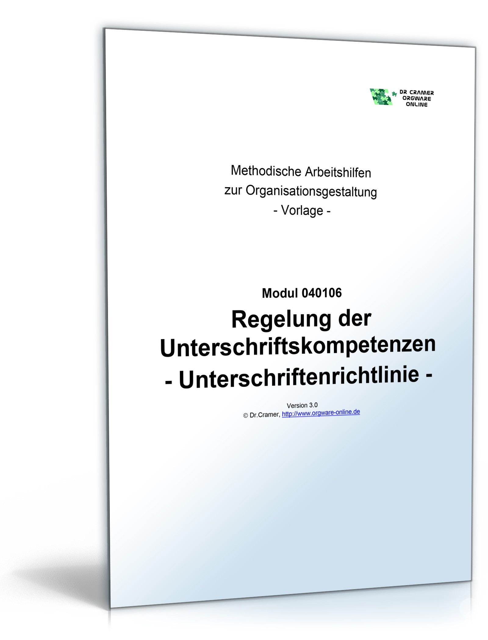 Regelung der Unterschriftskompetenzen Word