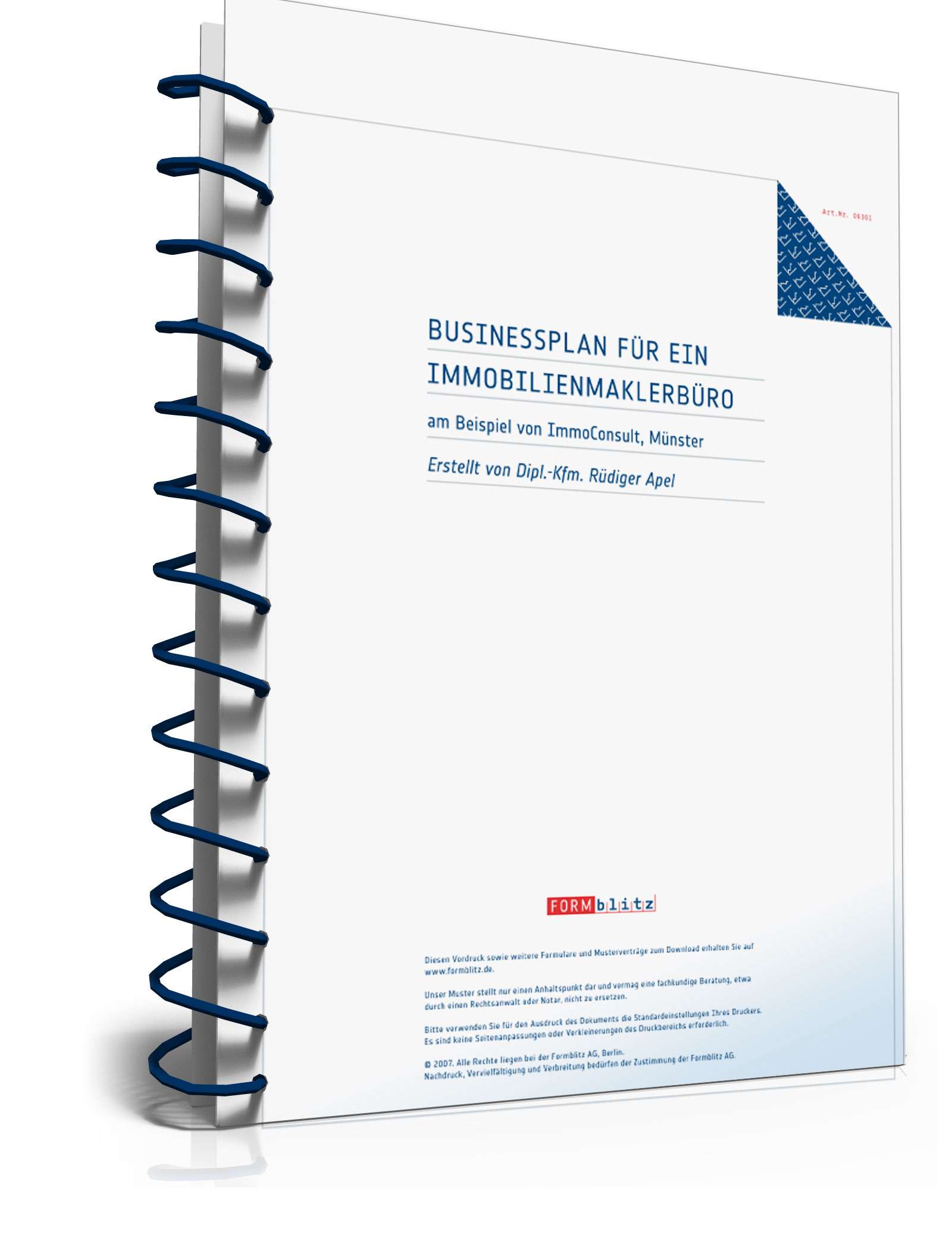 Businessplan Immobilienmaklerbüro Excel. Seite: 2
