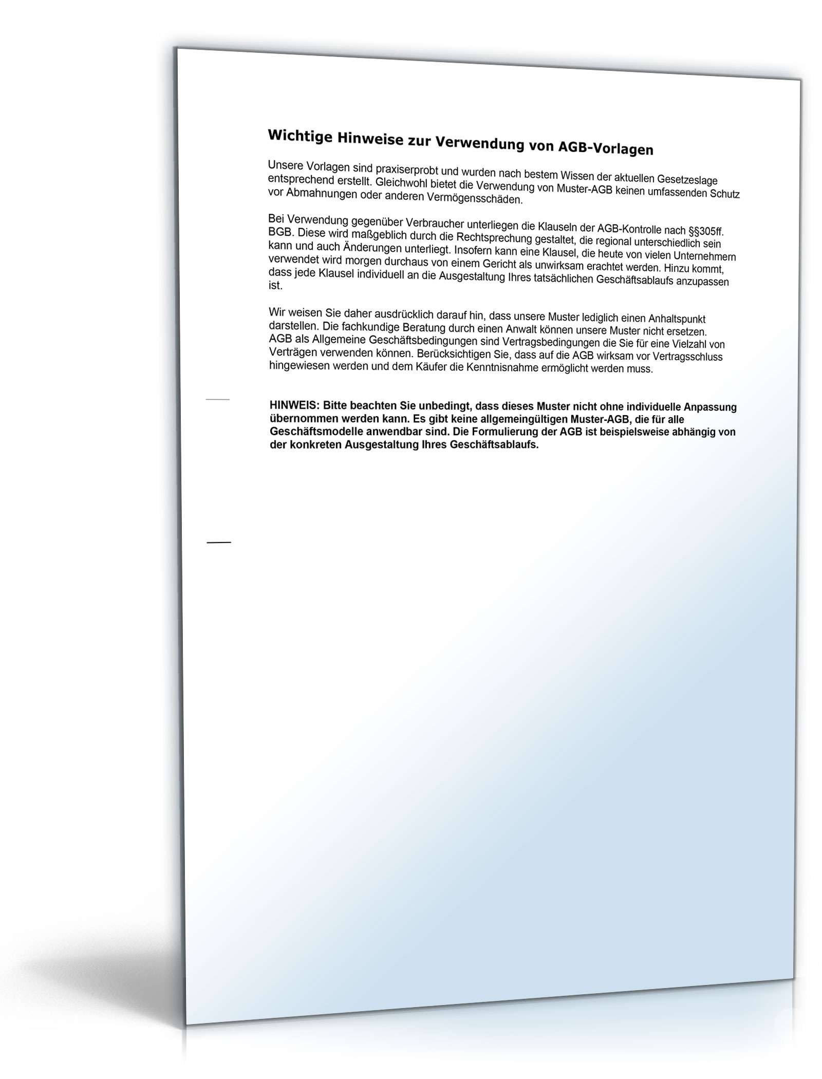 AGB Dienstleistungen PDF. Seite: 2