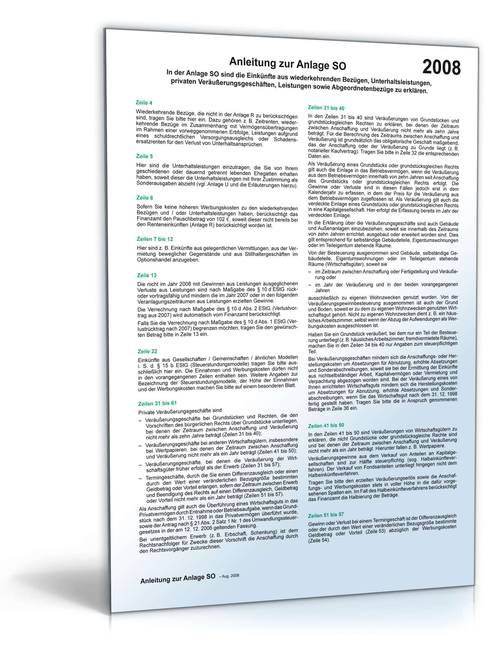 Anlage SO 2008 PDF. Seite: 3