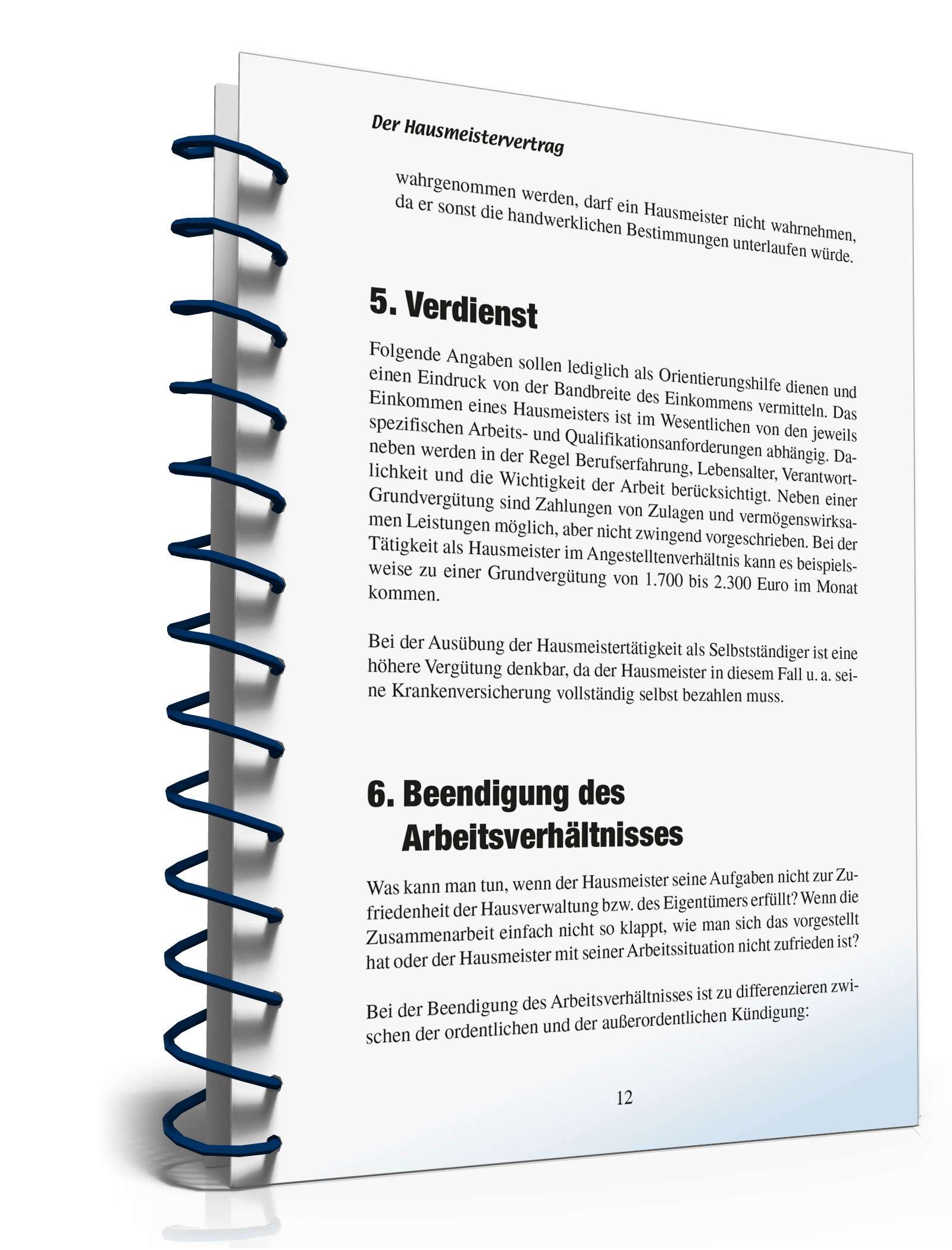 Ratgeber Hausmeistervertrag PDF. Seite: 11