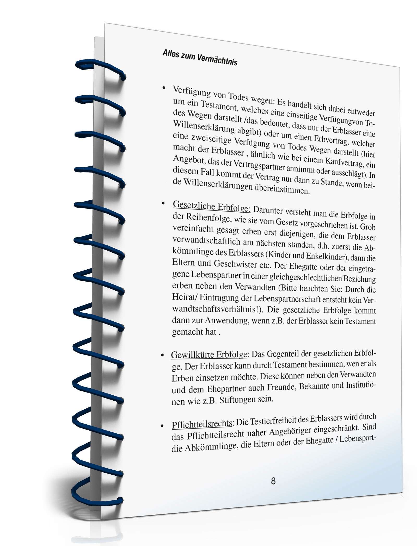 Ratgeber Vermächtnis PDF. Seite: 8