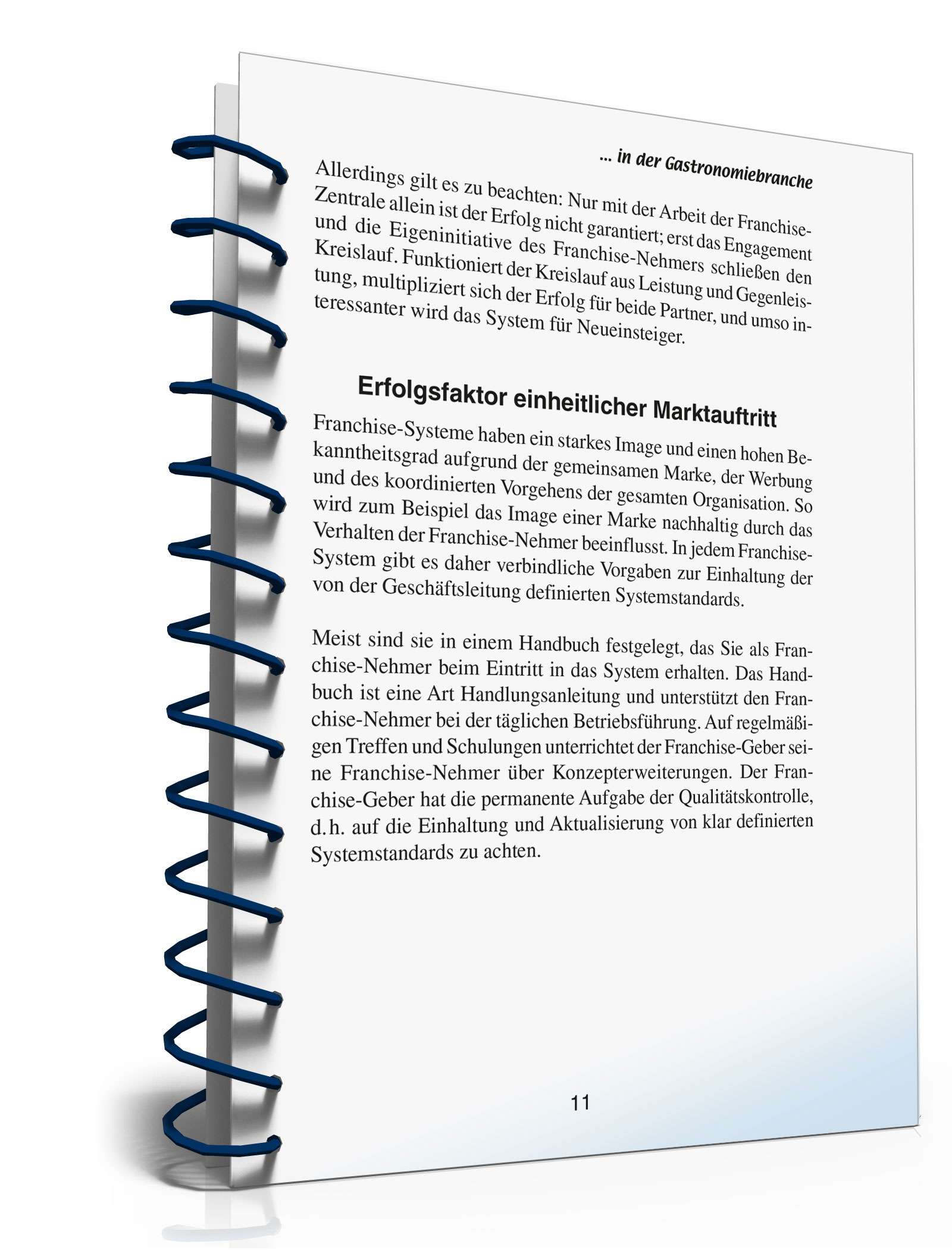 Franchising in der Gastronomie PDF. Seite: 11