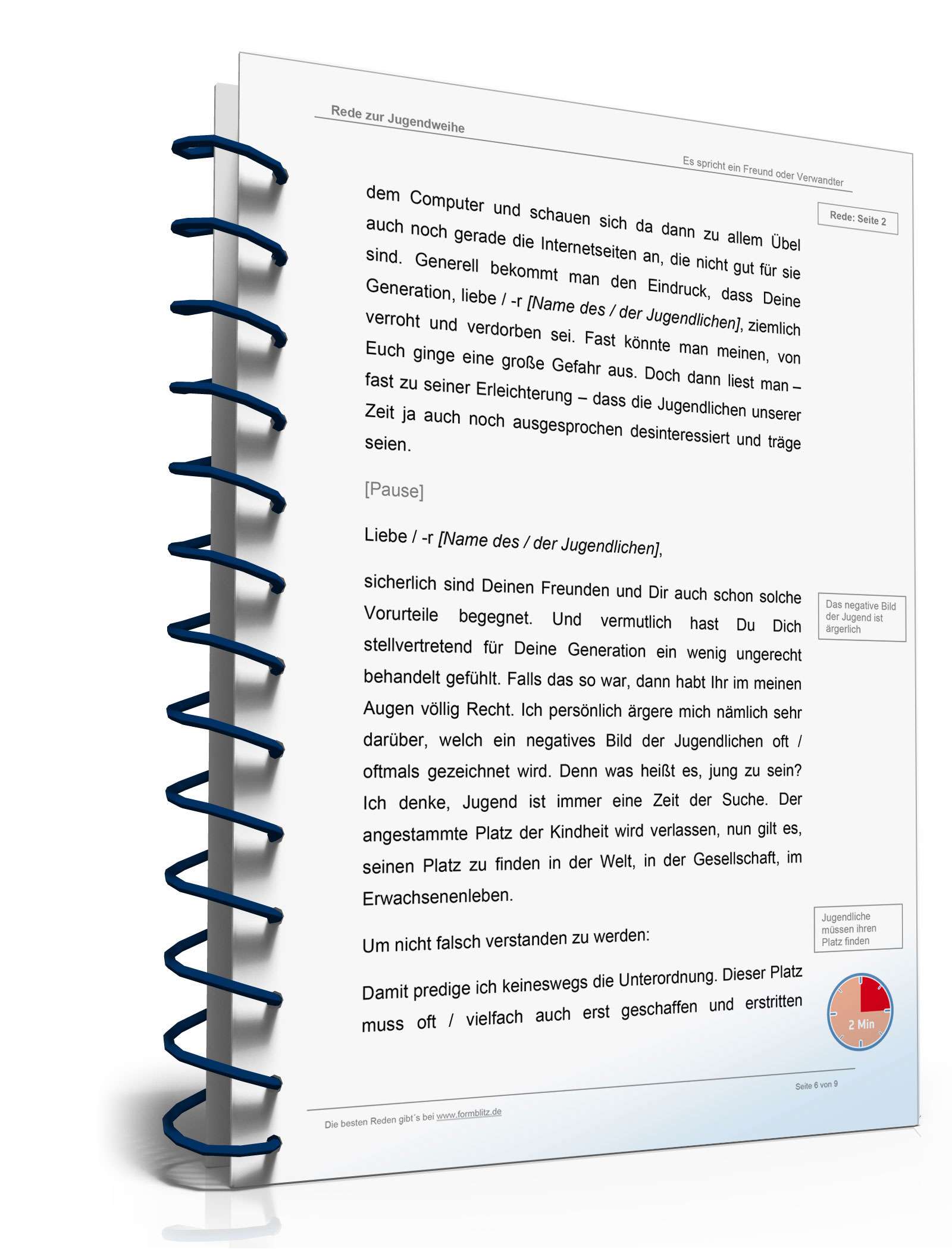 Musterrede Jugendweihe Word. Seite: 6