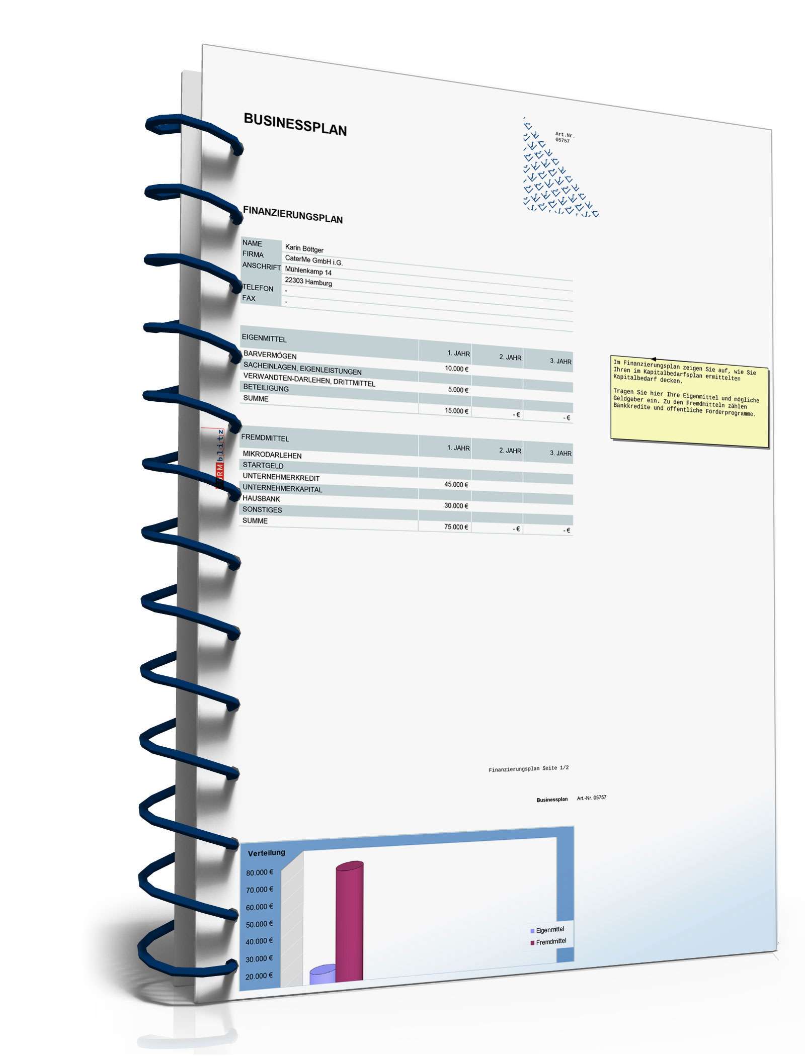 Businessplan Catering-Service Excel. Seite: 20