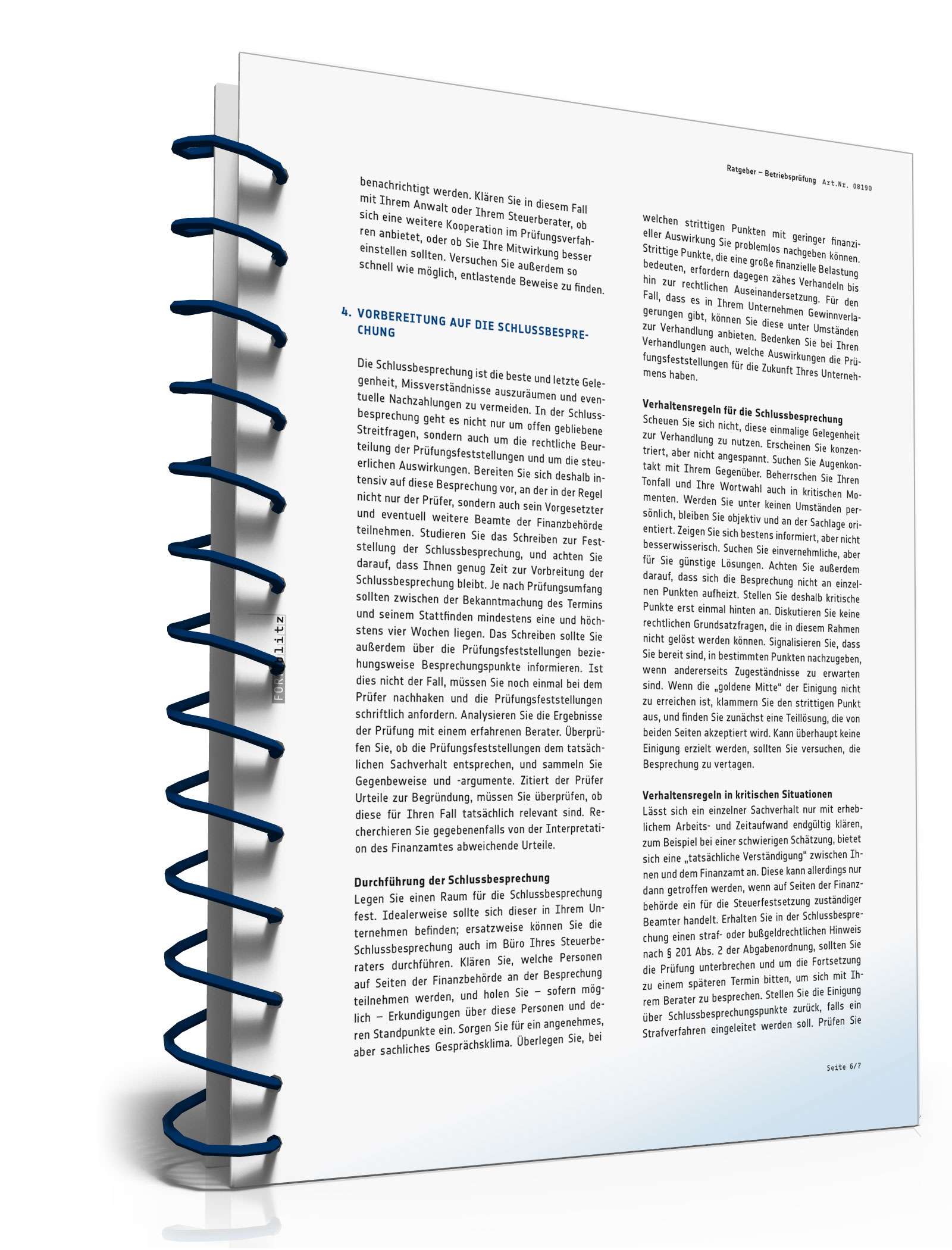 Ratgeber Betriebsprüfung PDF. Seite: 7