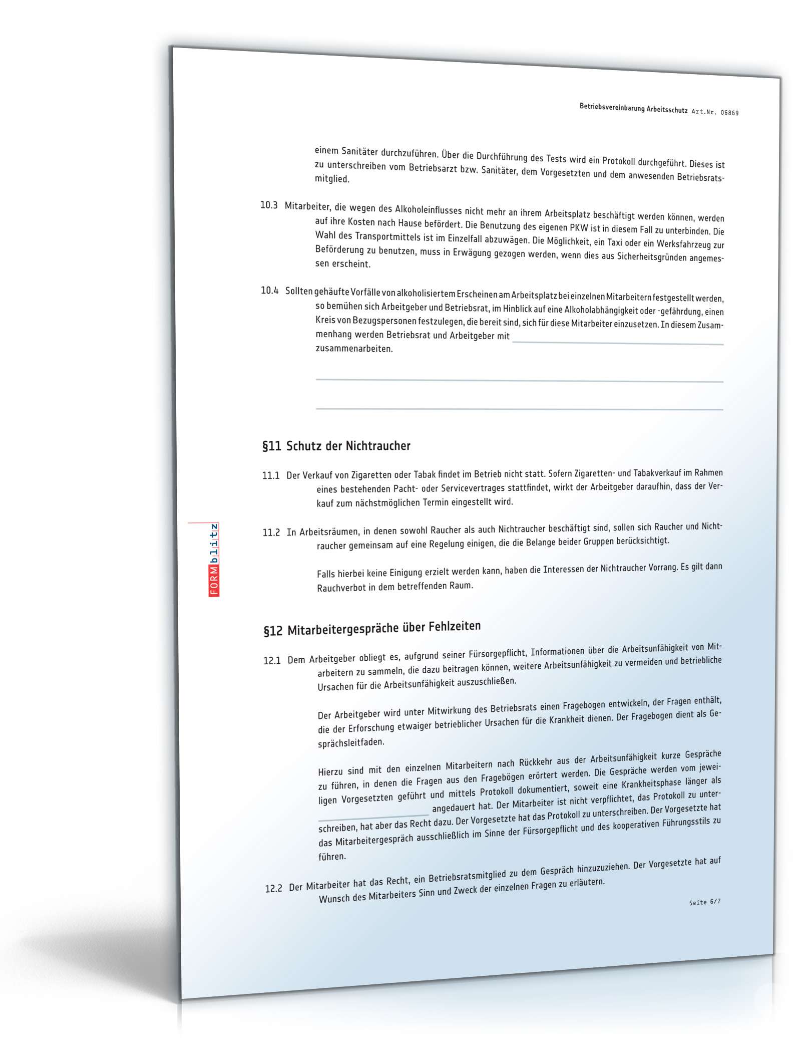 Betriebsvereinbarung Arbeitsschutz PDF. Seite: 6
