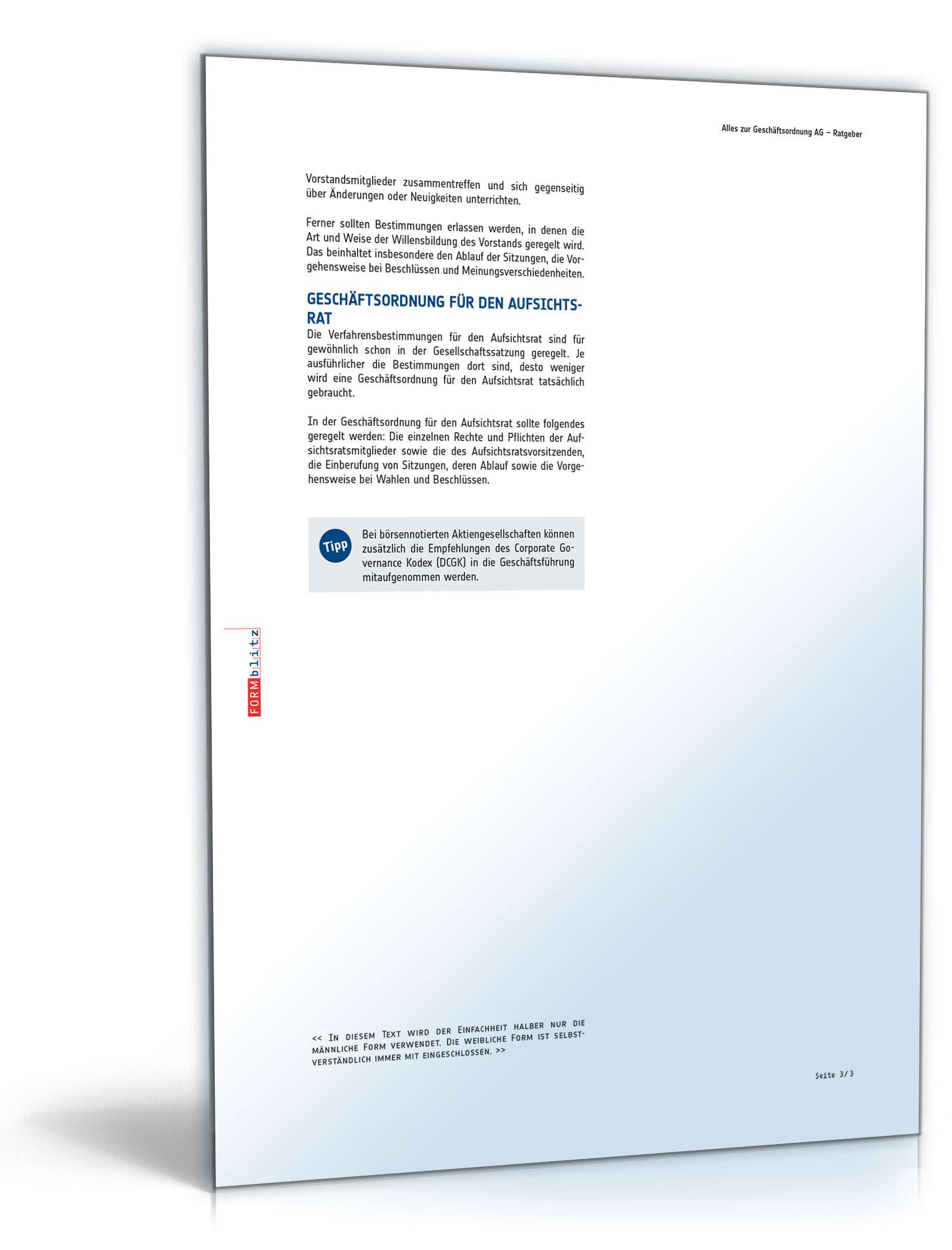 Alles zur Geschäftsordnung AG PDF. Seite: 6