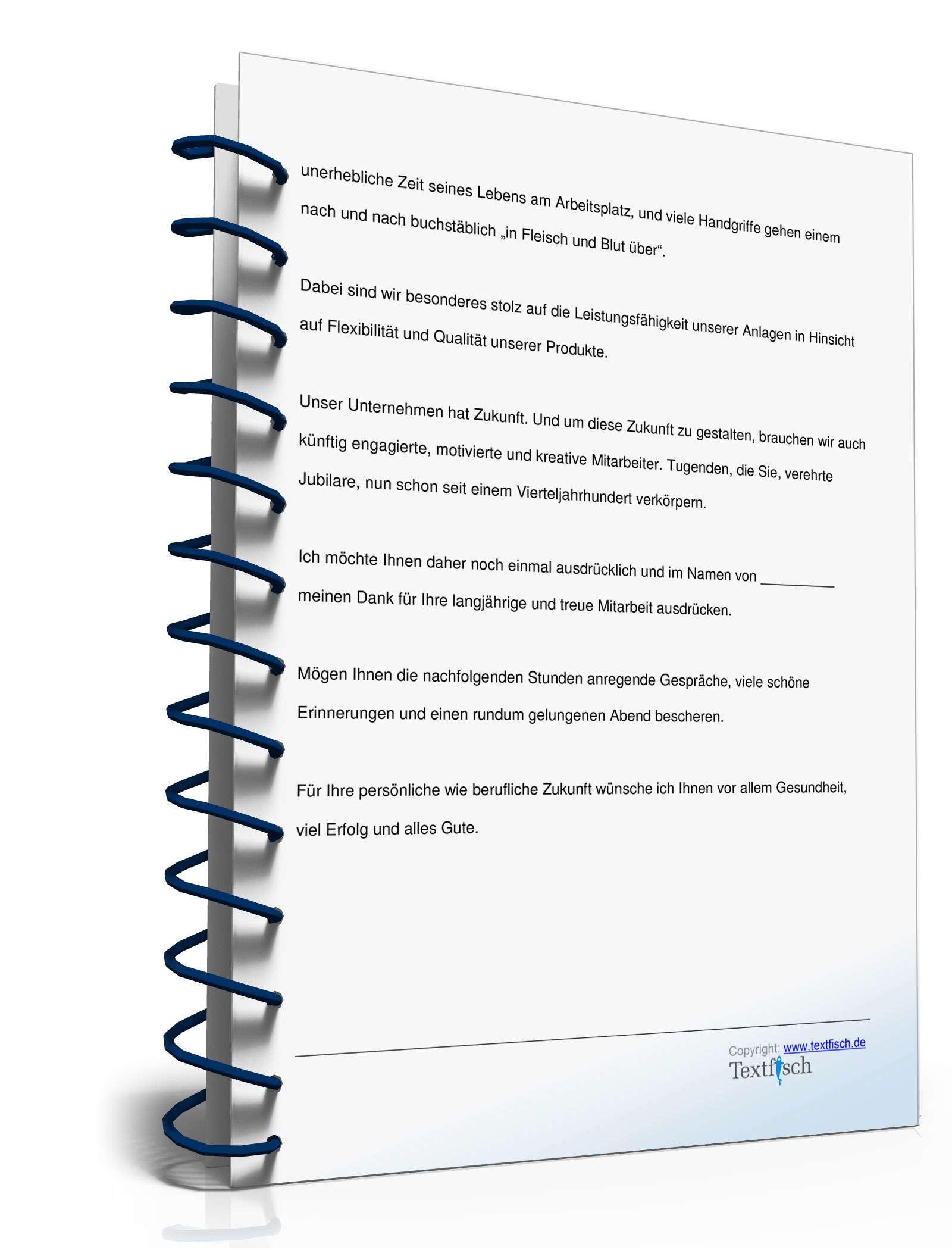 Jubiläumsrede für Mitarbeiter/Angestellten über seine Zugehörigkeit zur Firma PDF. Seite: 5