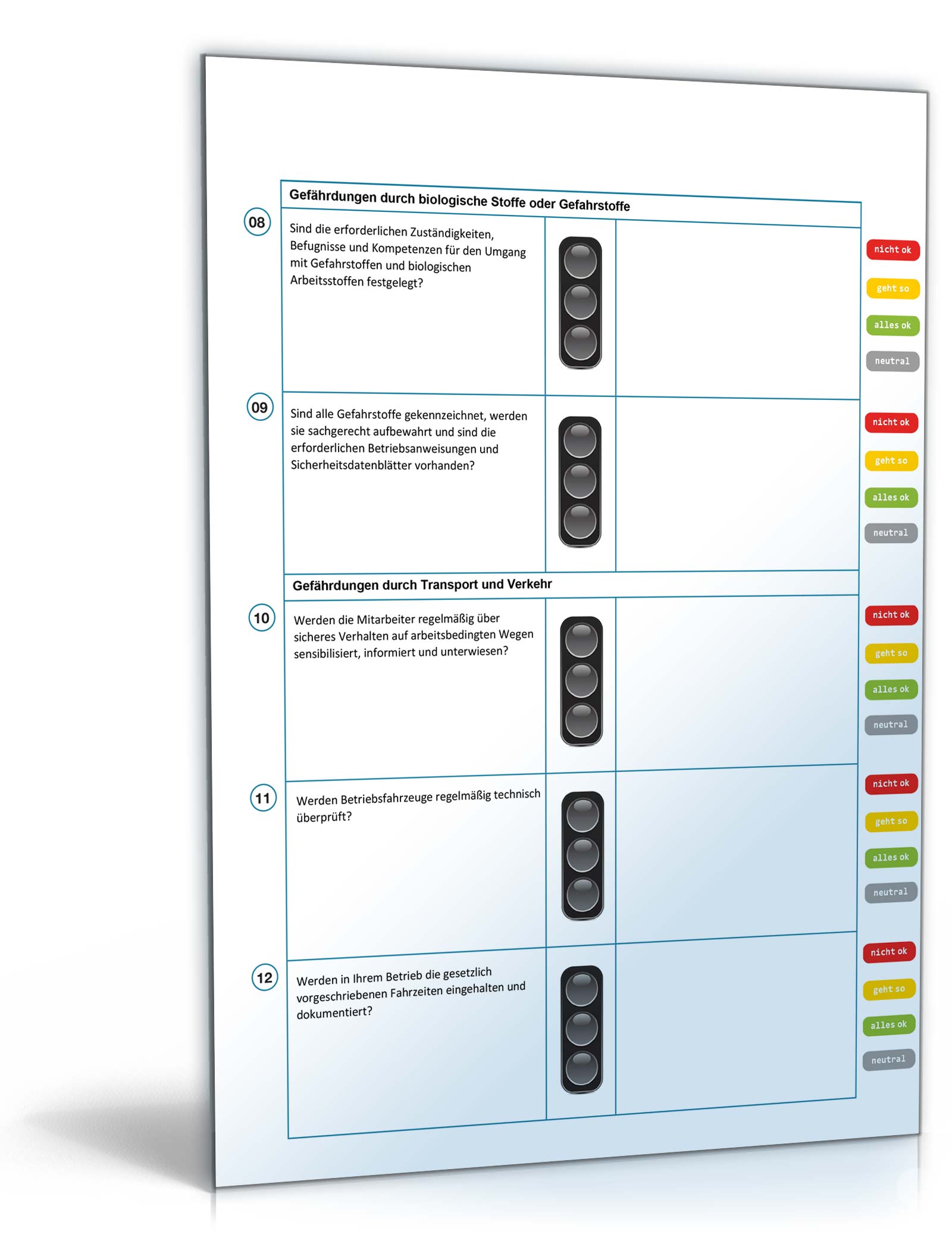 Gefährdungsbeurteilung Kleinbetriebe Produktion PDF. Seite: 3
