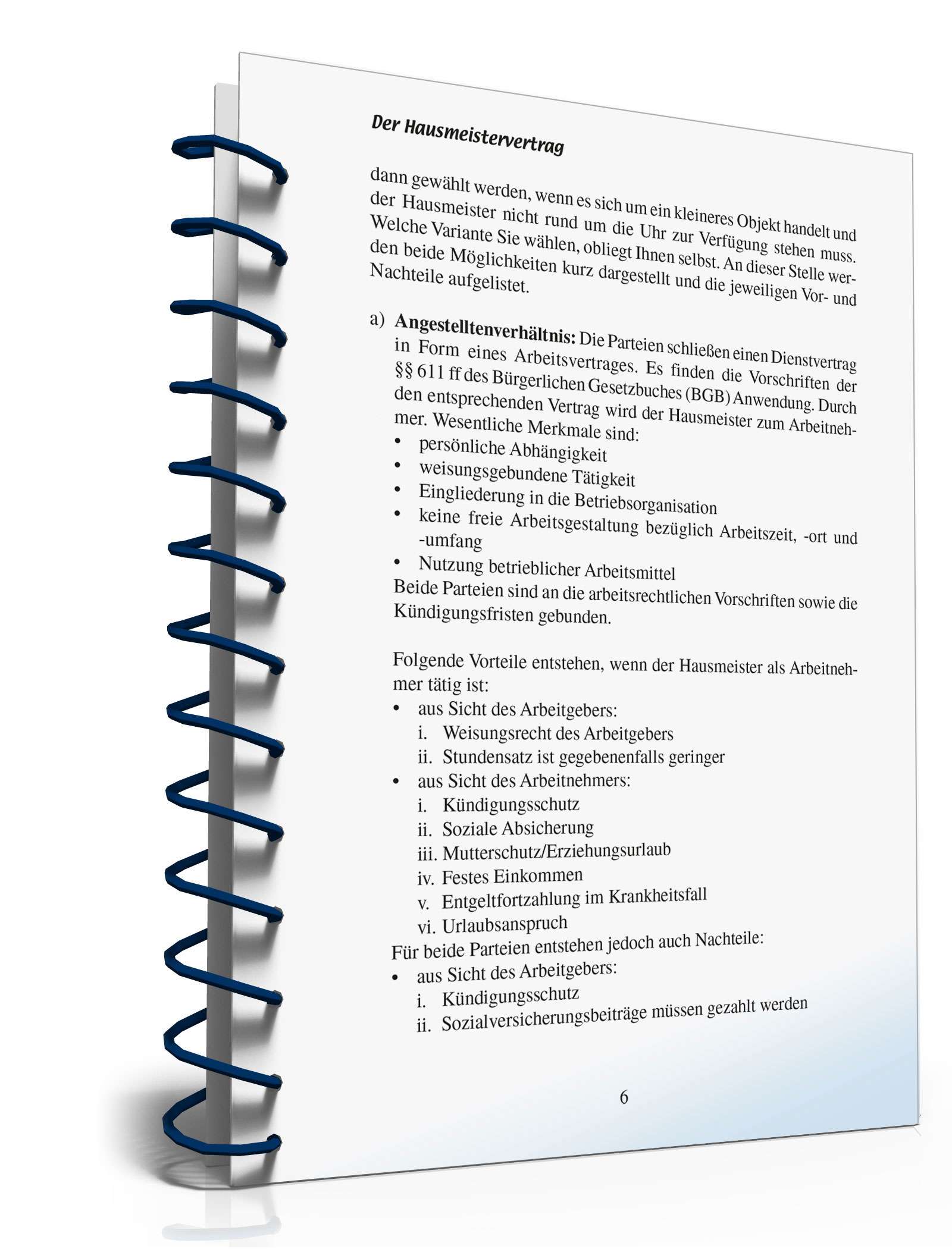 Ratgeber Hausmeistervertrag PDF. Seite: 5