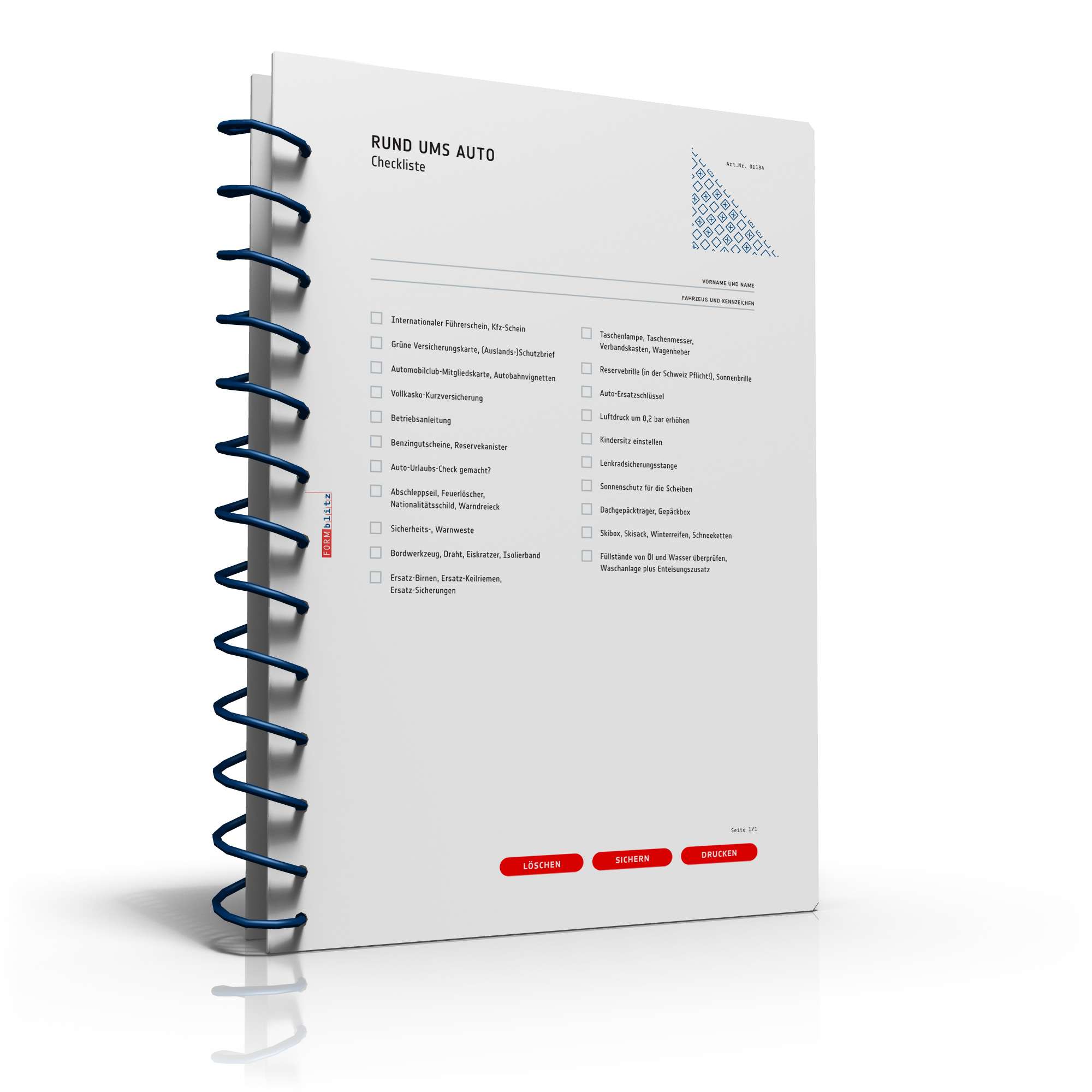 Checkliste Rund ums Auto PDF. Seite: 2