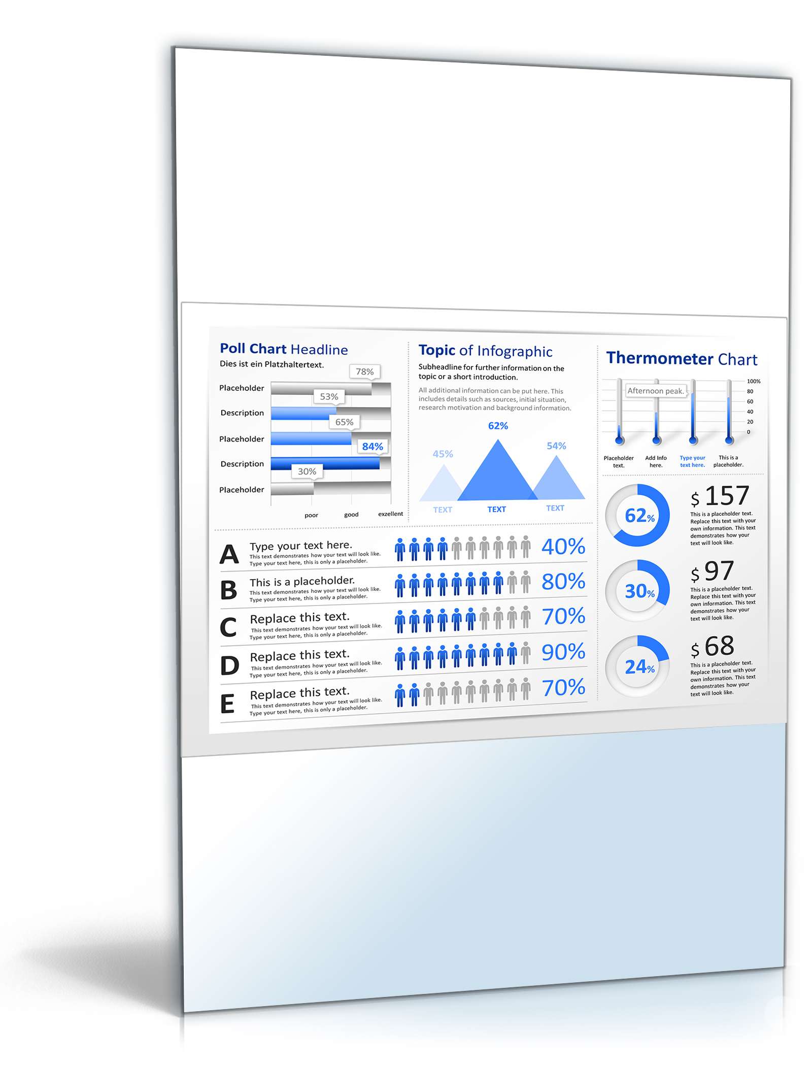 PowerPoint Präsentation Infografiken Excel. Seite: 11