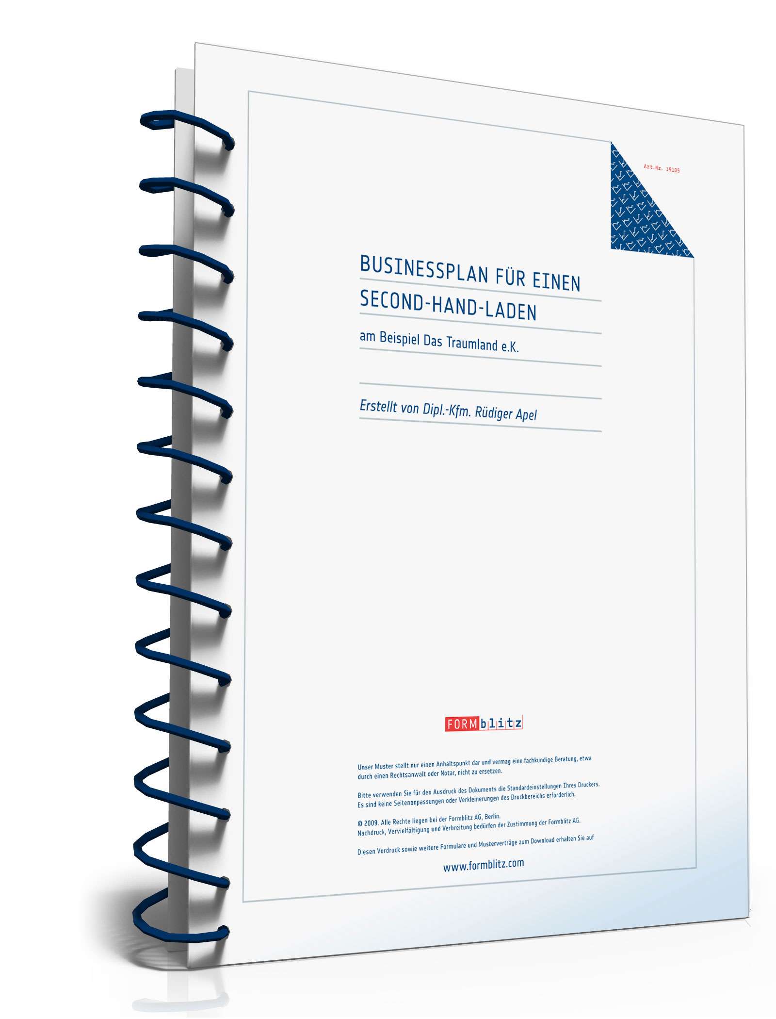 Businessplan Second-Hand-Laden Excel. Seite: 17