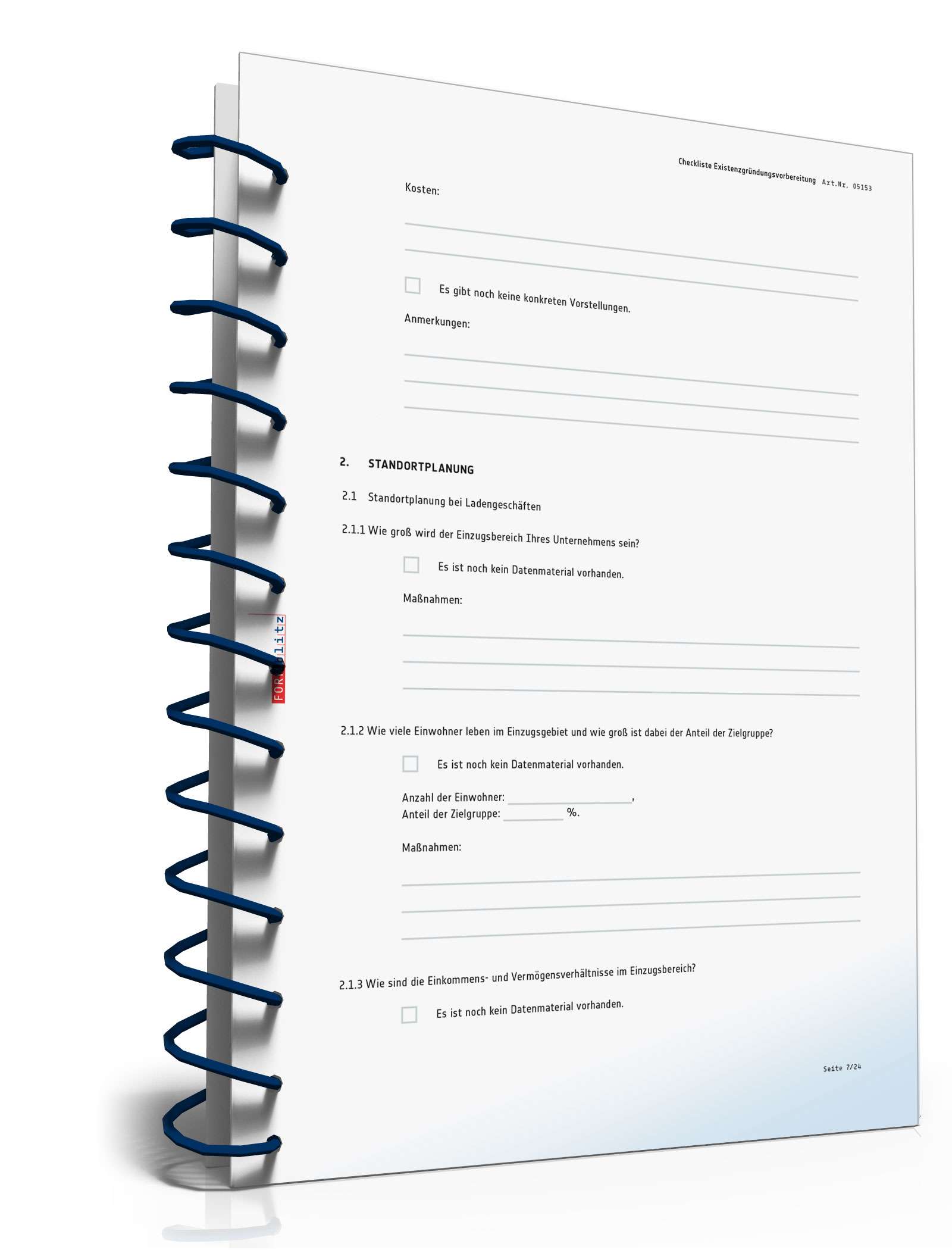 Checkliste Existenzgründung PDF. Seite: 7