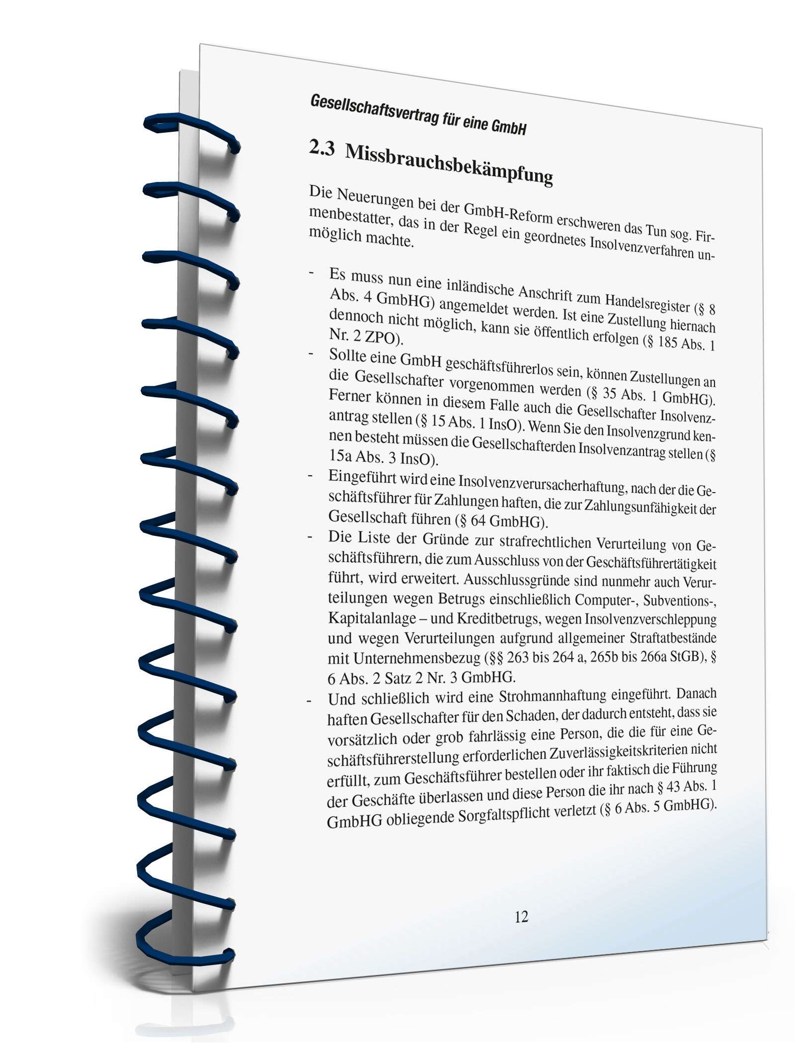 Ratgeber Gesellschaftsvertrag GmbH PDF. Seite: 11
