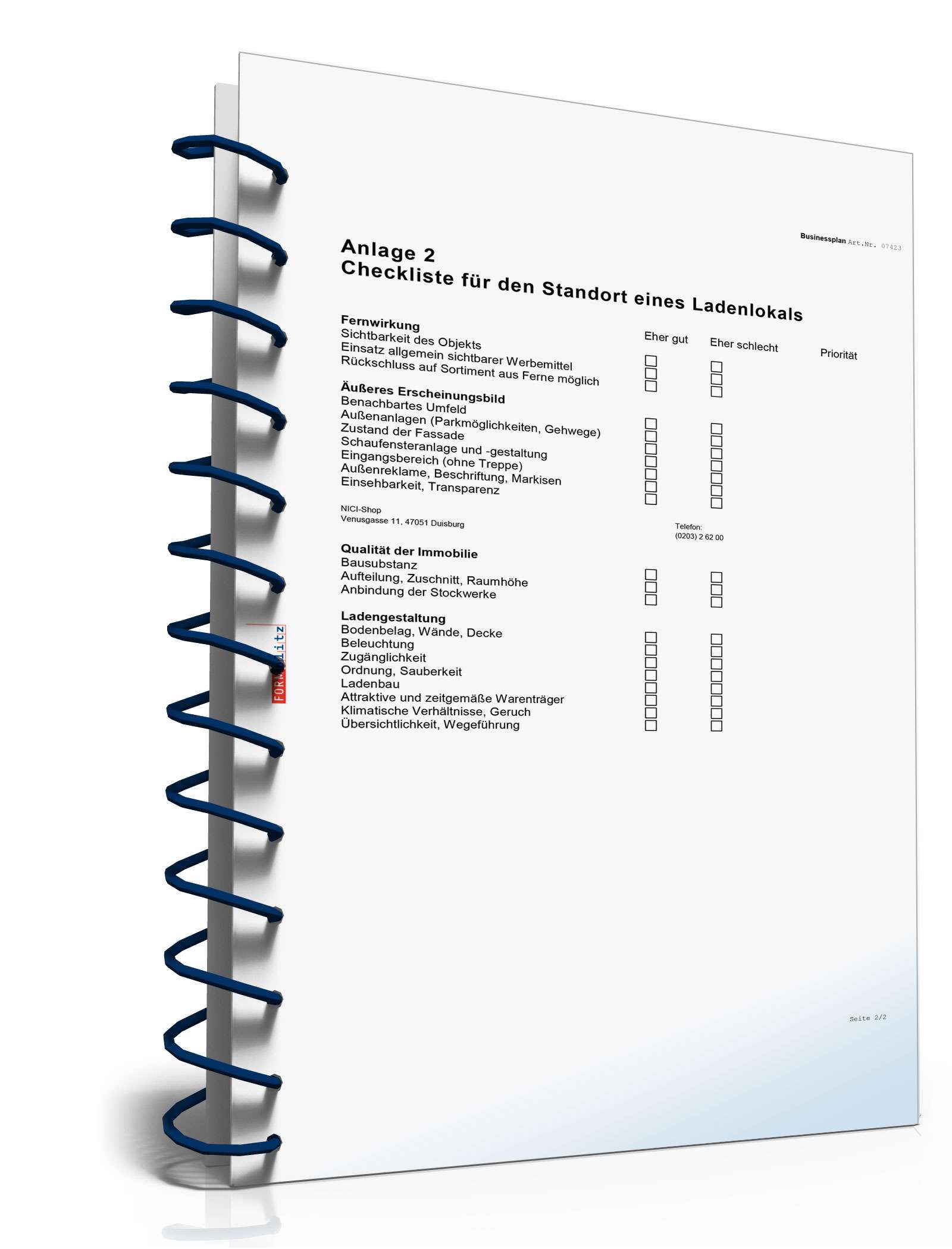 Businessplan Sportartikelladen Excel. Seite: 14