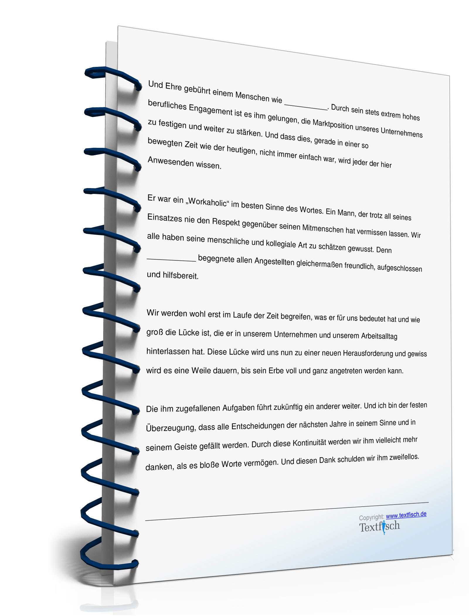 Trauerrede für verstorbenen Mitarbeiter/Angestellten PDF. Seite: 3