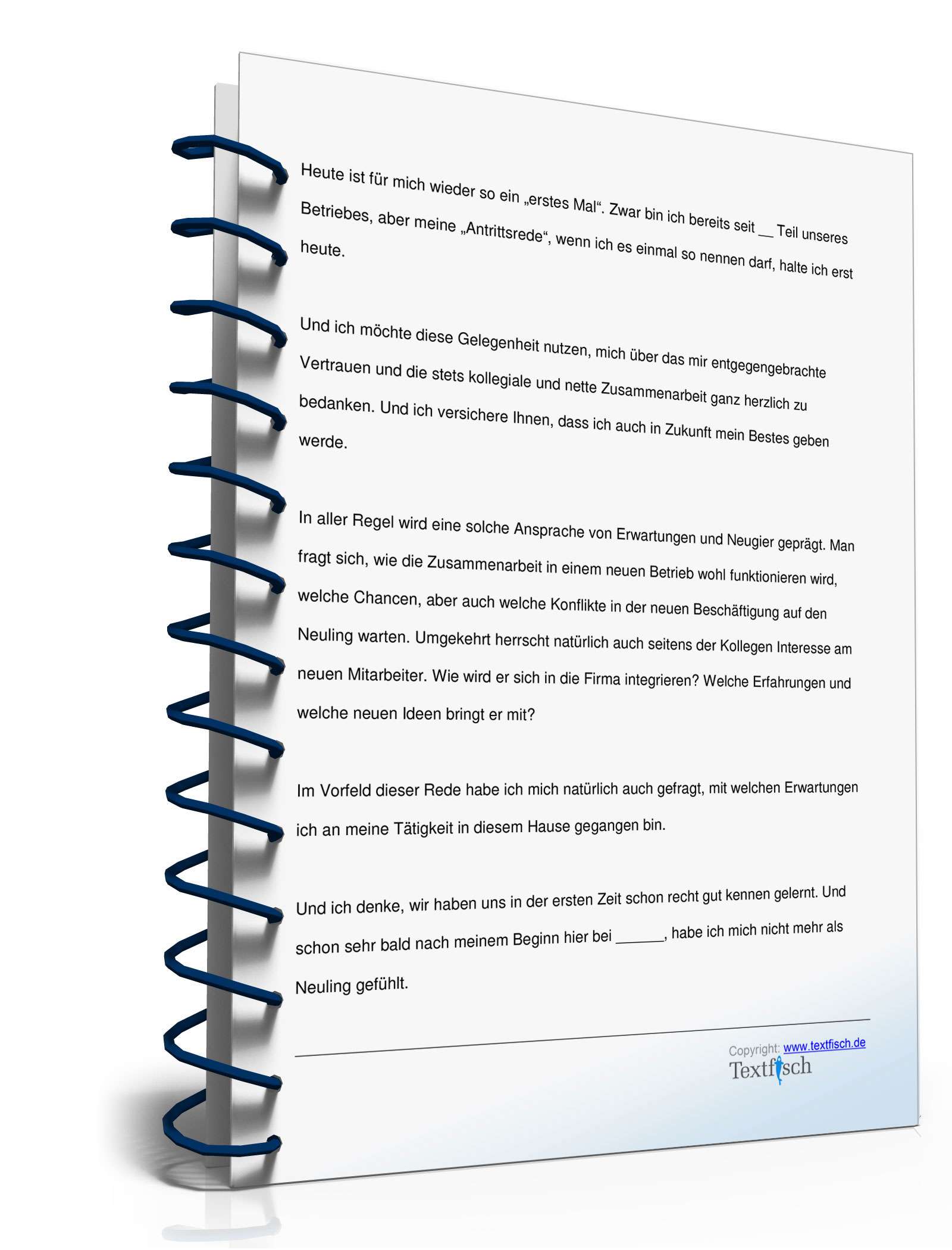 Antrittsrede eines leitenden Angestellten PDF. Seite: 3