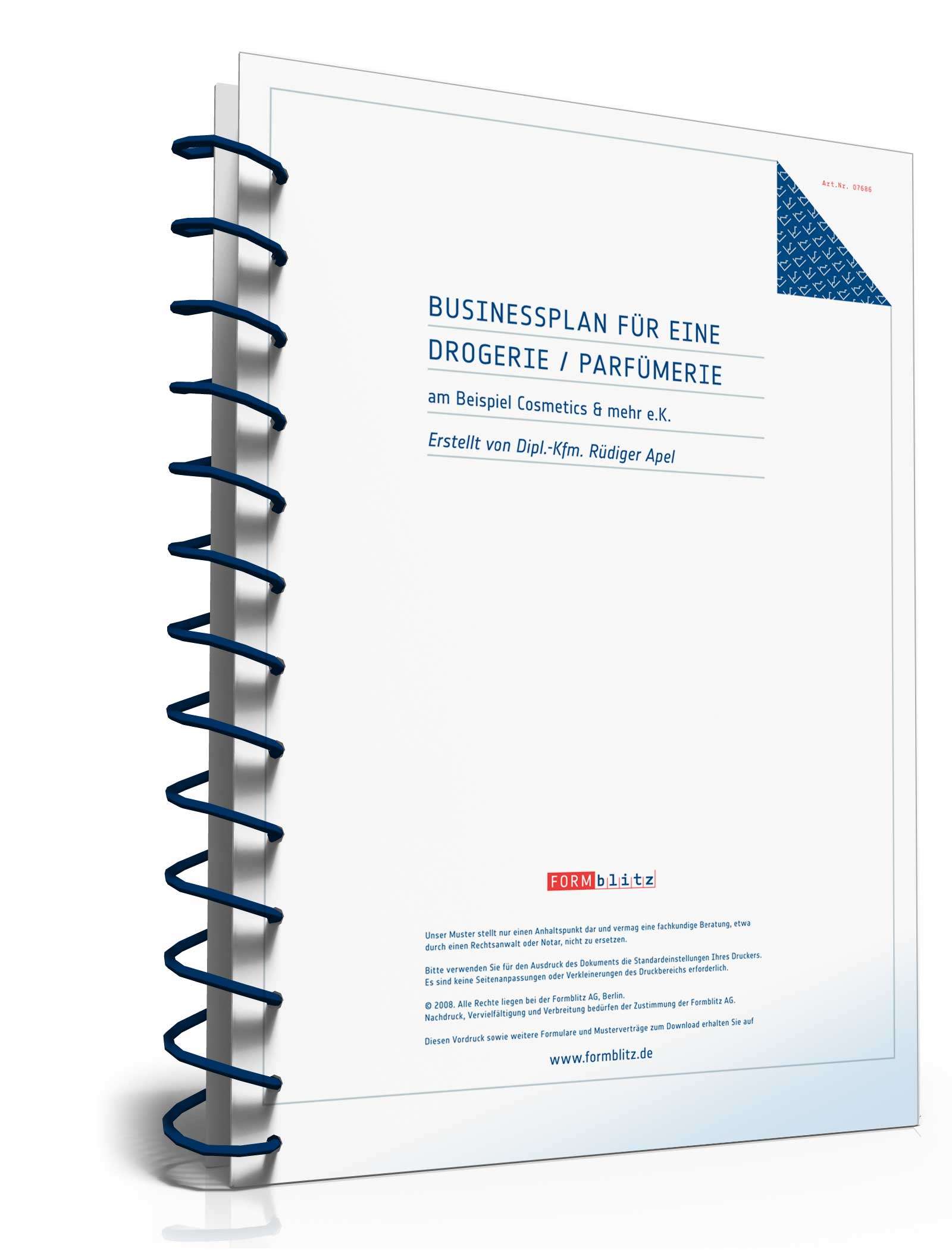 Businessplan Drogerie / Parfümerie Excel