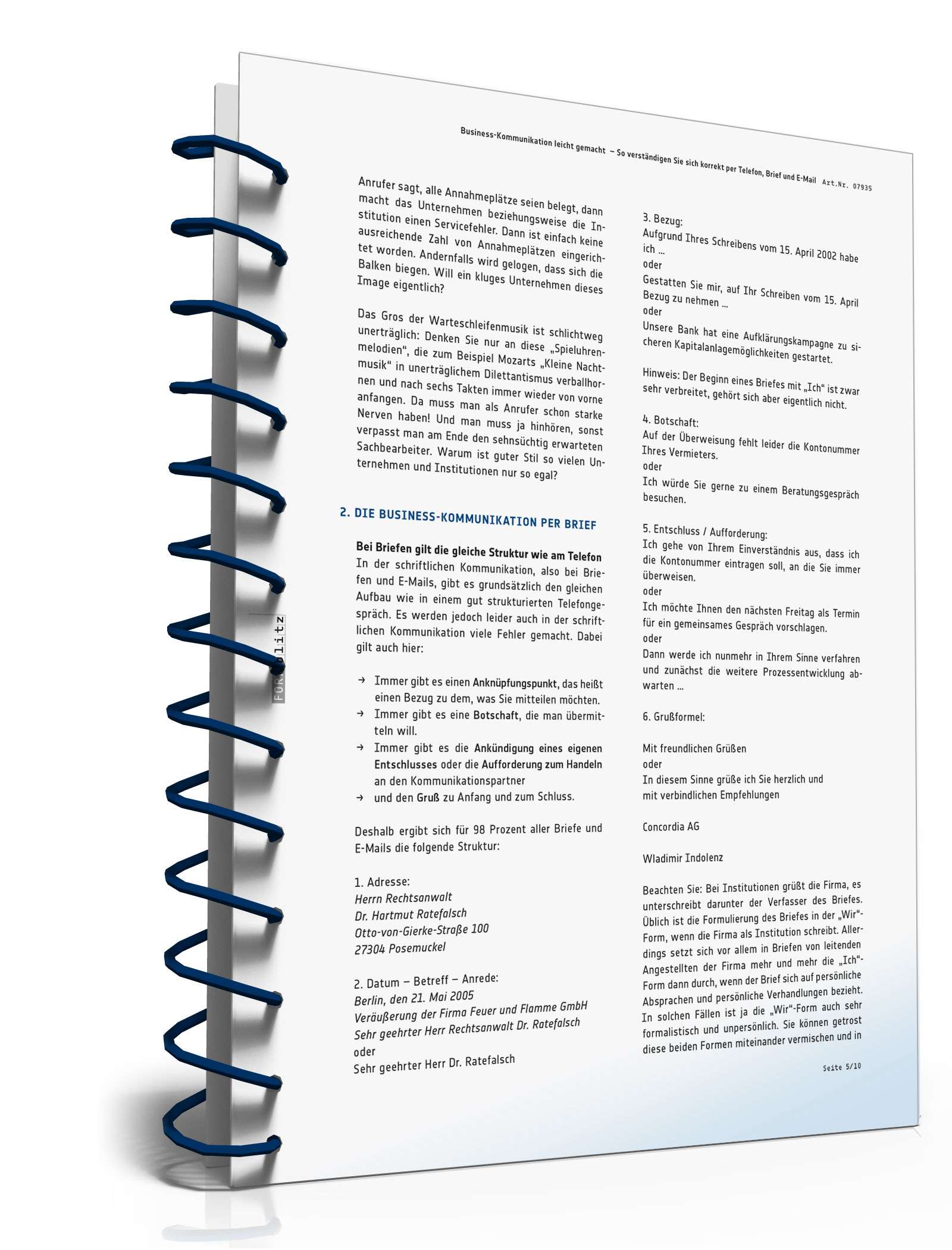 Ratgeber Business-Kommunikation PDF. Seite: 6