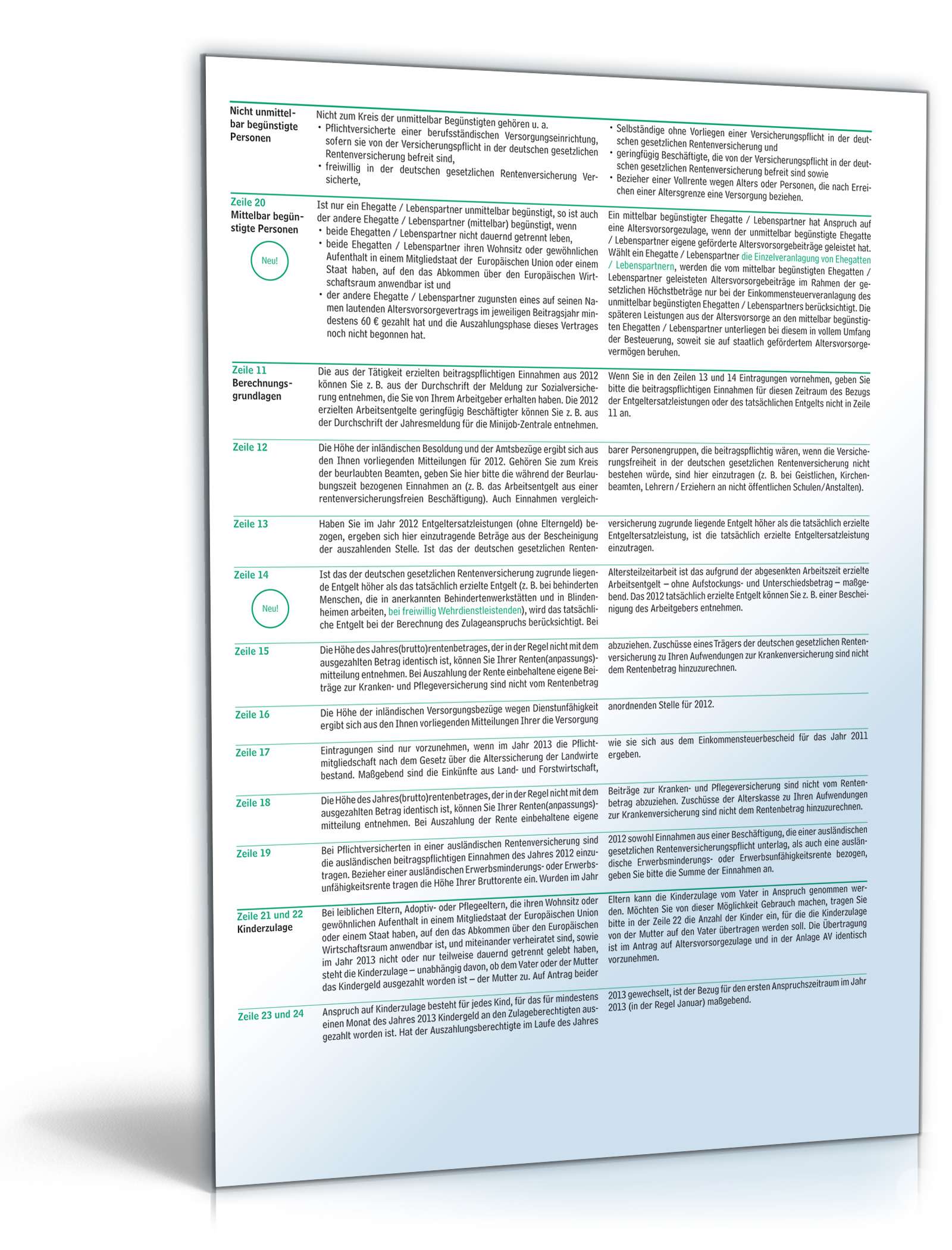 Anleitung zur Anlage AV 2013 PDF. Seite: 2